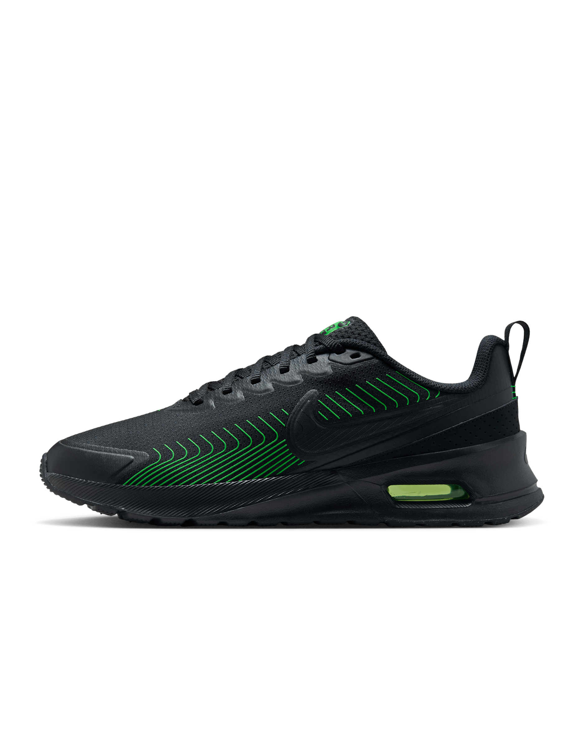 Nike Air Max Nuaxis Men's Shoes - Black/Green Strike/Black/Black