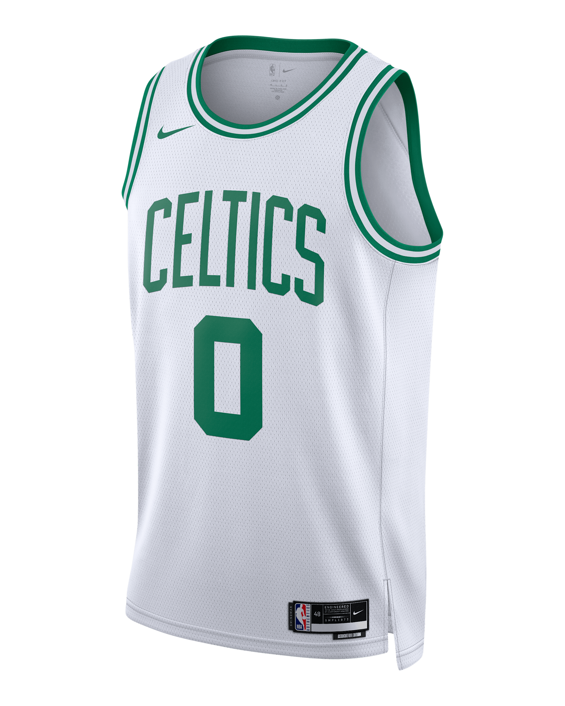 Boston Celtics Association Edition Swingman Nike Dri-FIT NBA-jersey voor heren - Wit