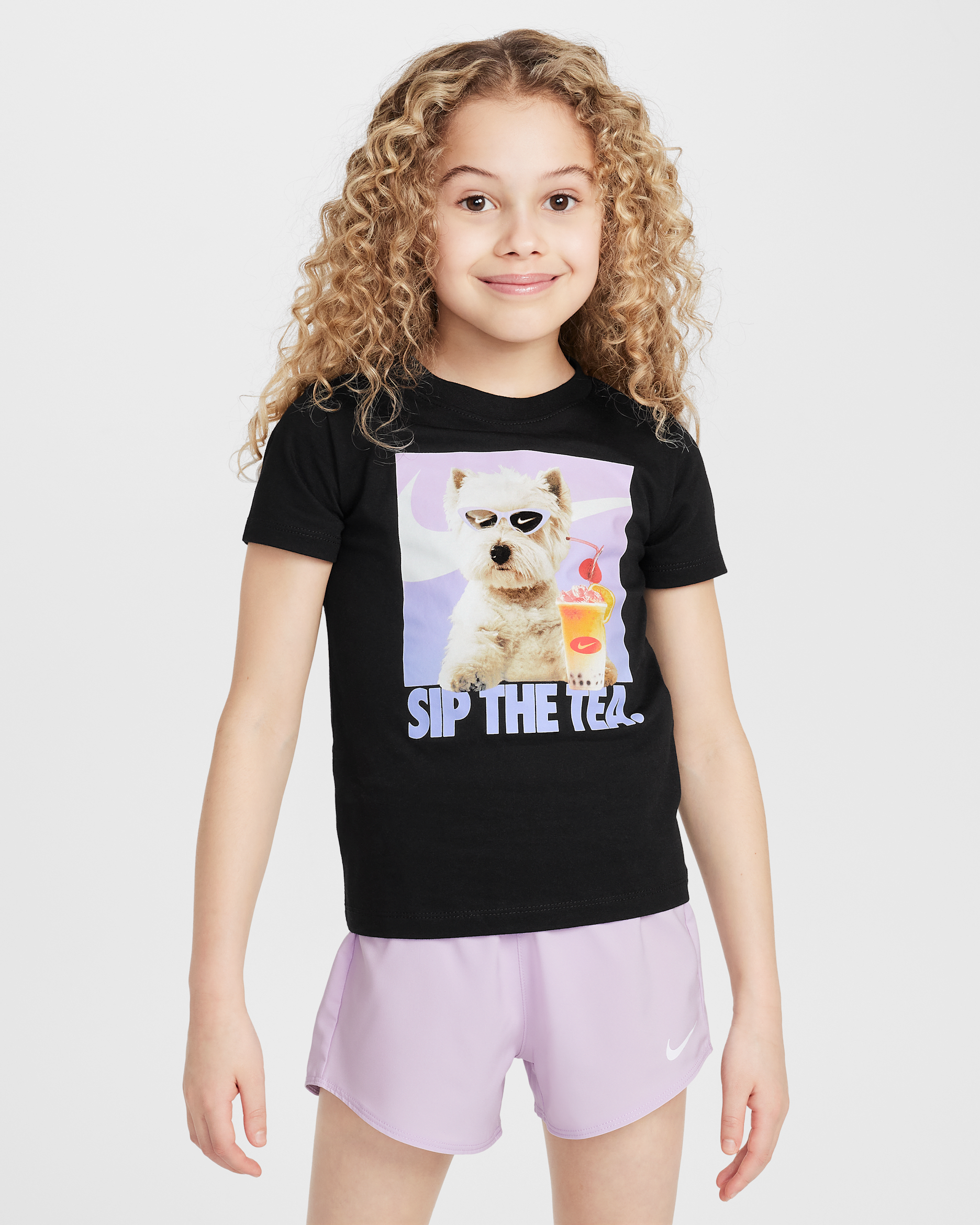 Nike Younger Kids' Boba Pup T-Shirt - Black