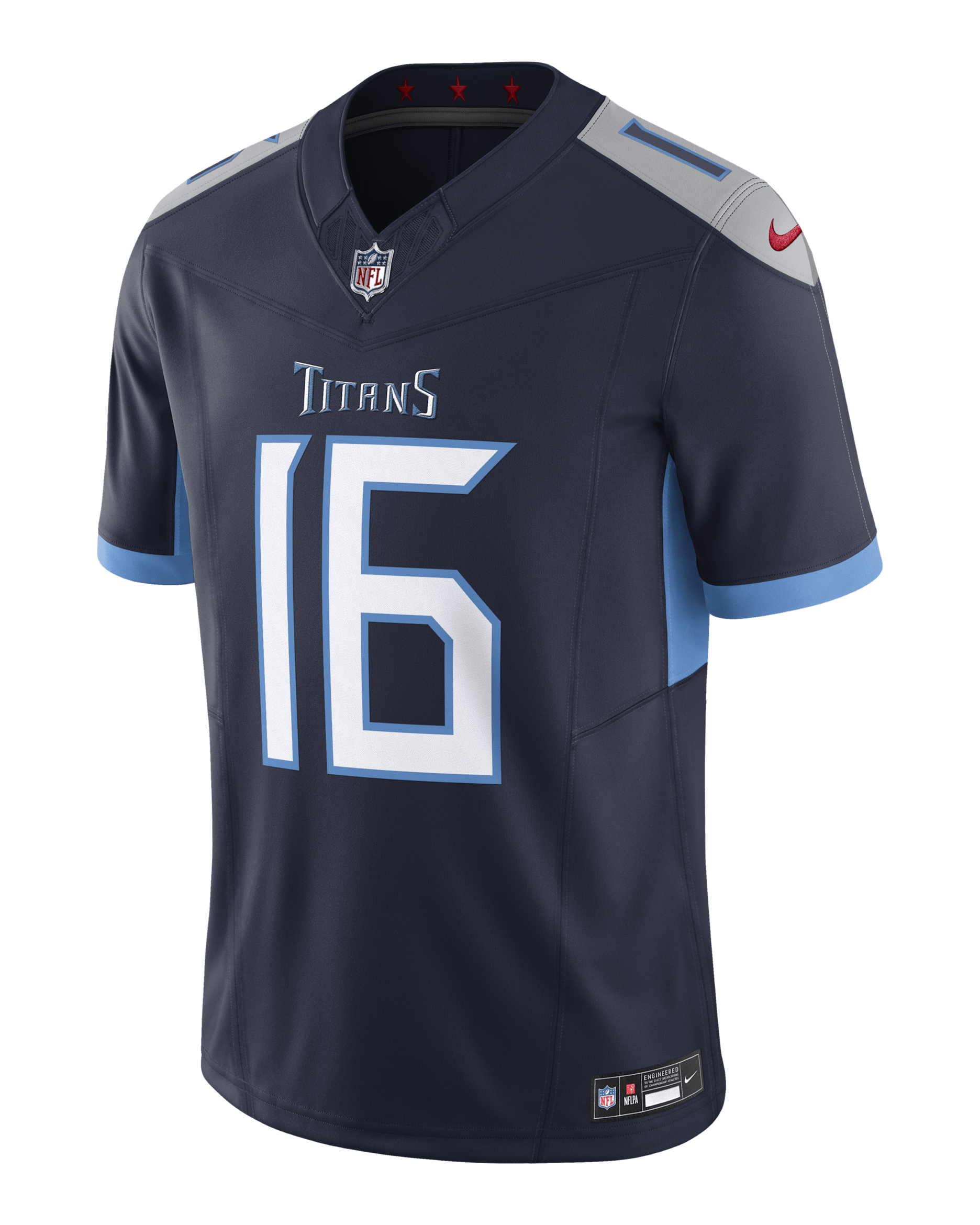 Treylon Burks Tennessee Titans Men's Nike Dri-FIT NFL Limited Football Jersey - Navy