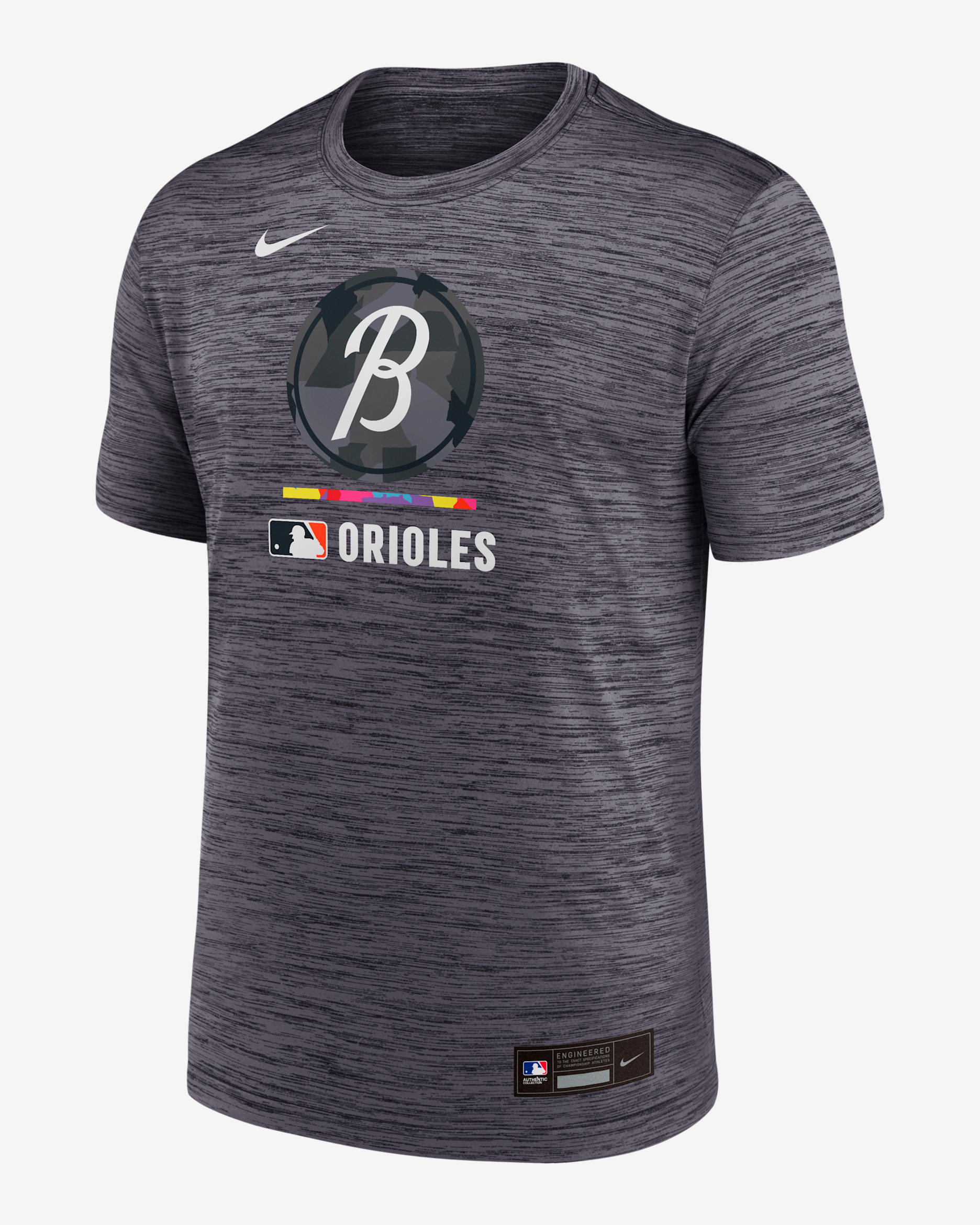 Baltimore Orioles Authentic Collection City Connect Velocity Men's Nike Dri-FIT MLB T-Shirt - Black