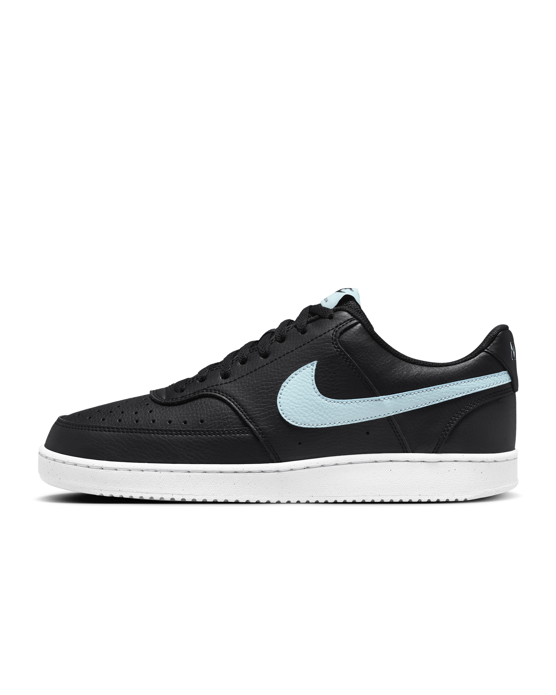 Nike Court Vision Low Next Nature Men's Shoes - Black/White/Glacier Blue