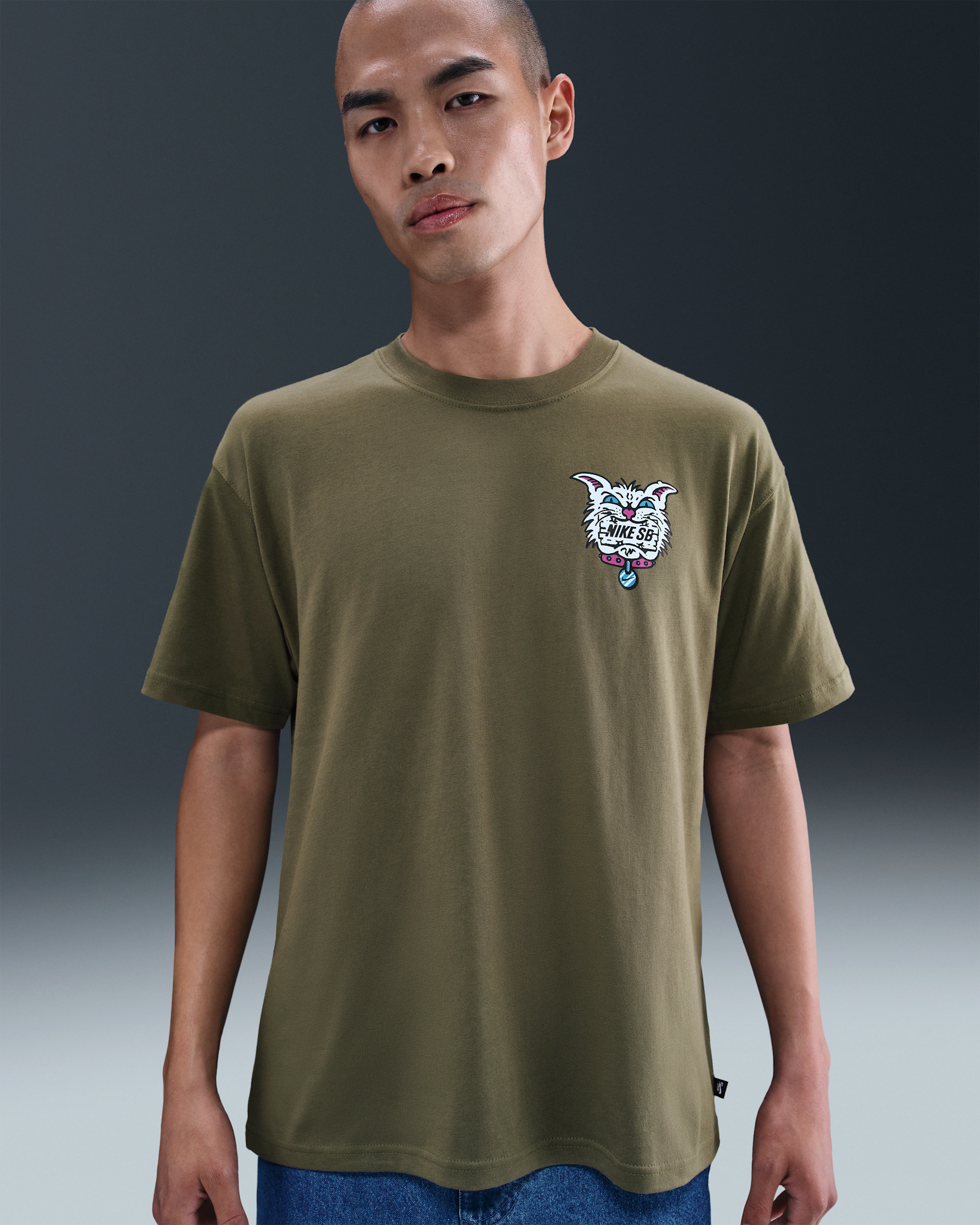 Nike SB Max90 Skate T-Shirt - Medium Olive