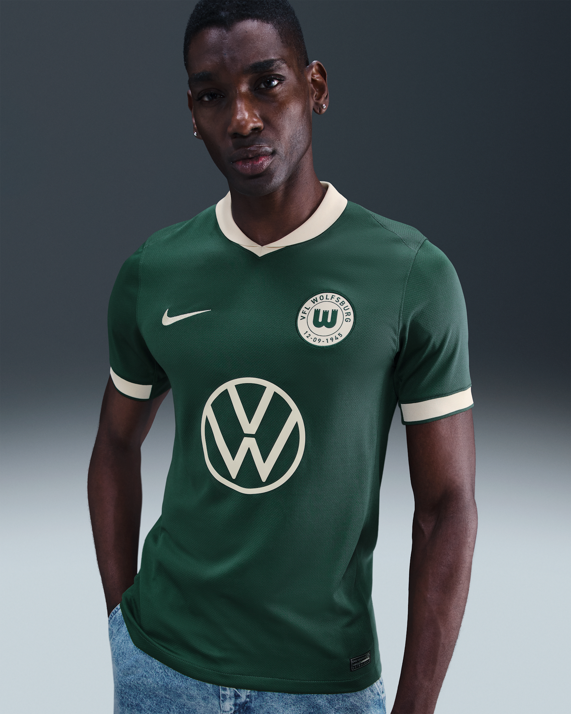 Maillot Stadium 2025/2026 Wolfsburg - Noble Green/Flat Opal/Flat Opal