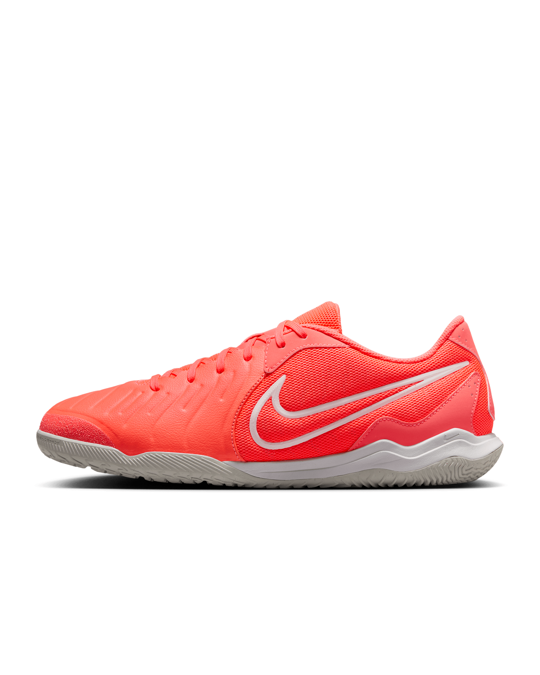Nike Tiempo Legend 10 Academy Indoor Court Low-Top Football Shoes - Hot Lava/White