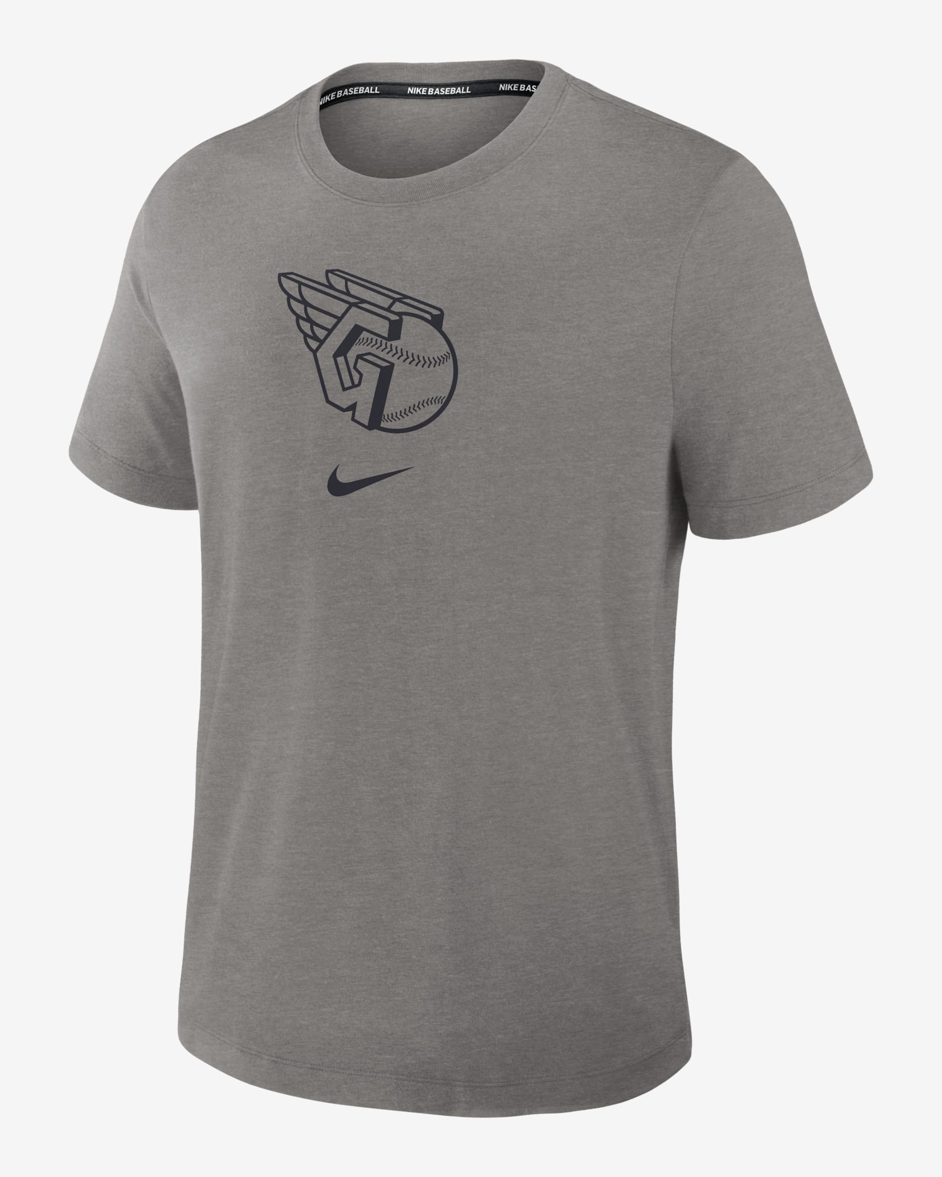 Playera Nike Dri-FIT de la MLB para hombre Cleveland Guardians Authentic Collection Early Work - Carbón jaspeado