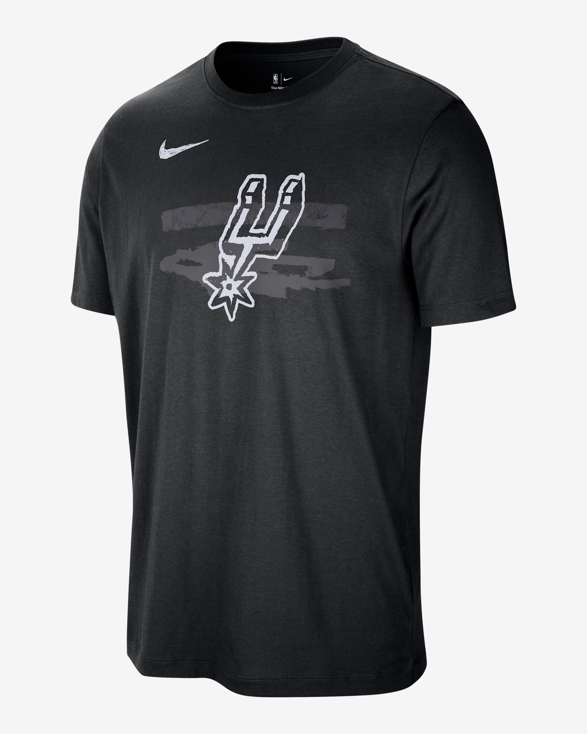 San Antonio Spurs Courtside Nike NBA T-Shirt (Herren) - Schwarz