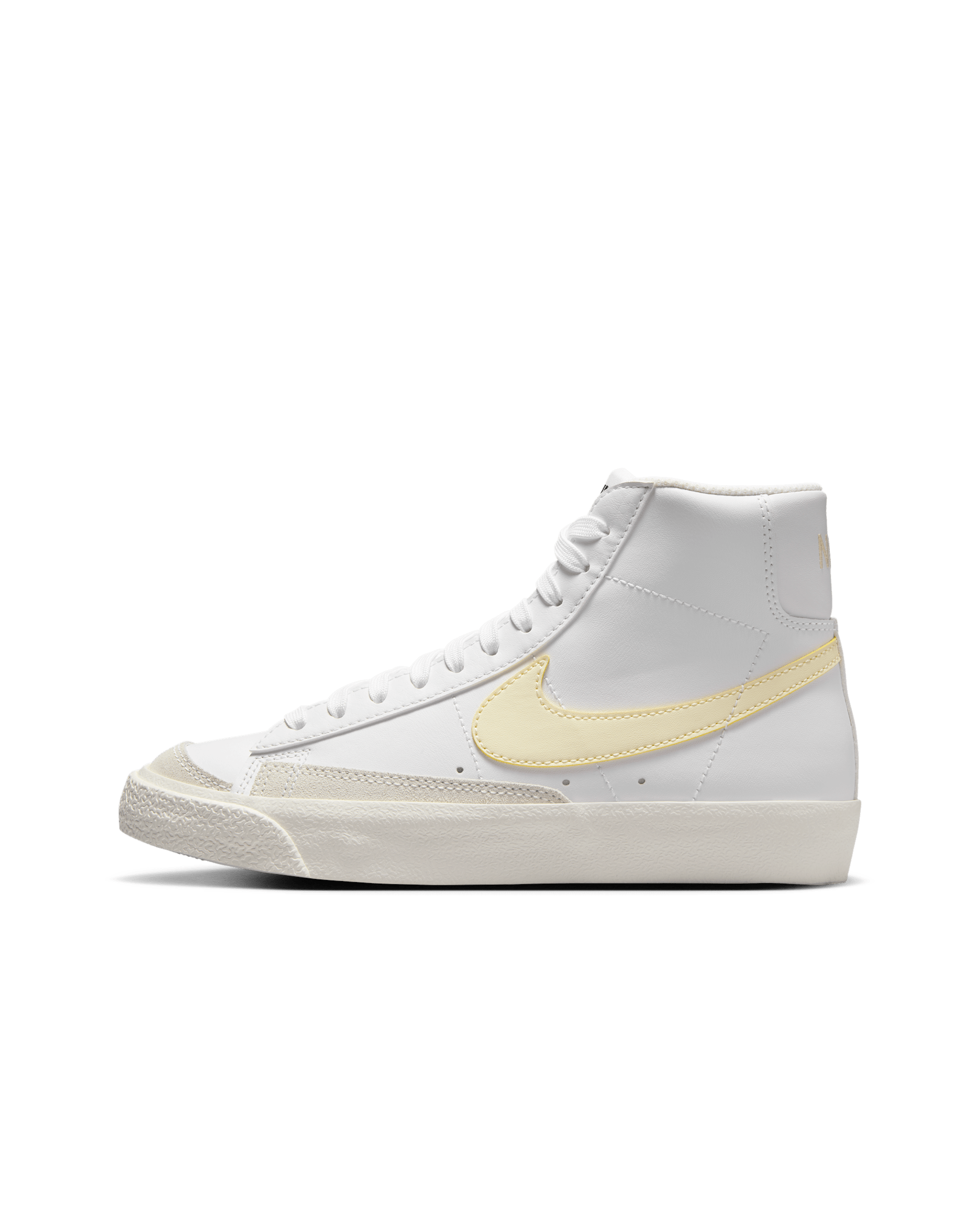 Tenis para niños grandes Nike Blazer Mid '77 - Blanco/Blanco cumbre/Vela/Alabastro