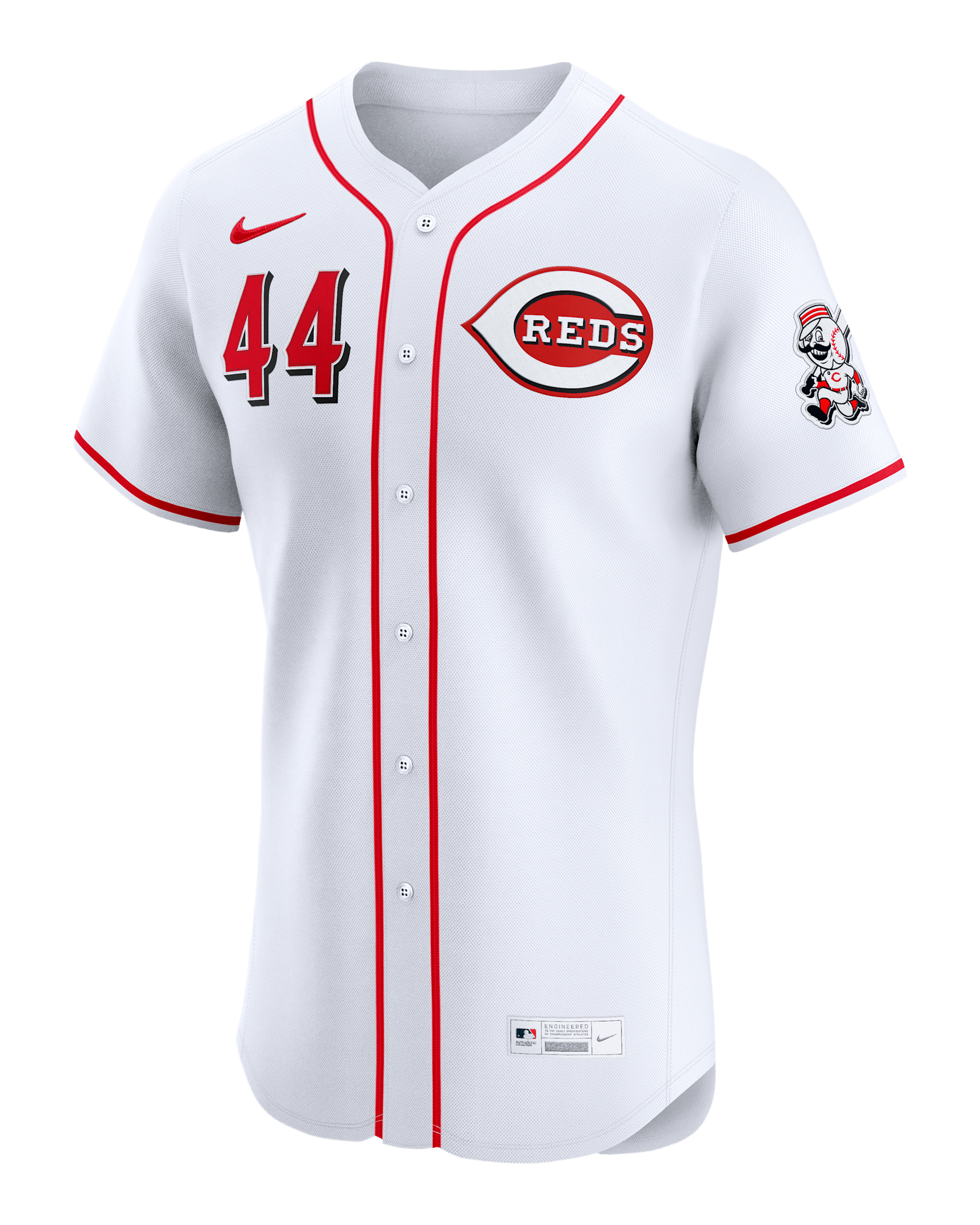 Jersey Nike Dri-FIT ADV de la MLB Elite para hombre Elly De La Cruz Cincinnati Reds - Blanco