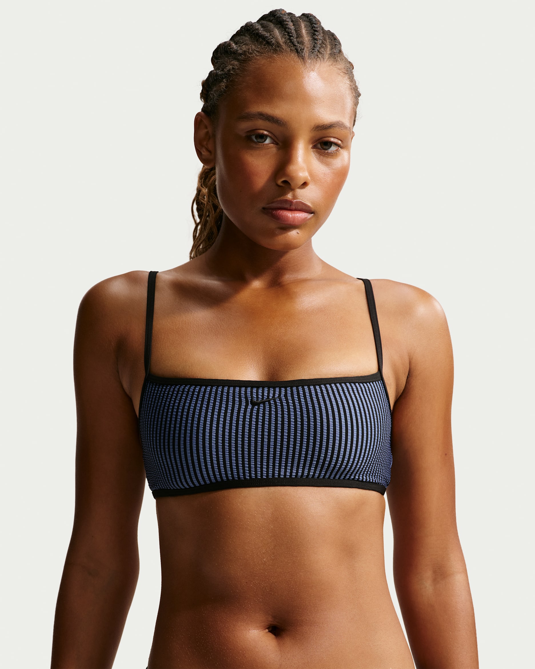 Nike Swim Women's Ripple Texture Bralette Bikini Top - Slate