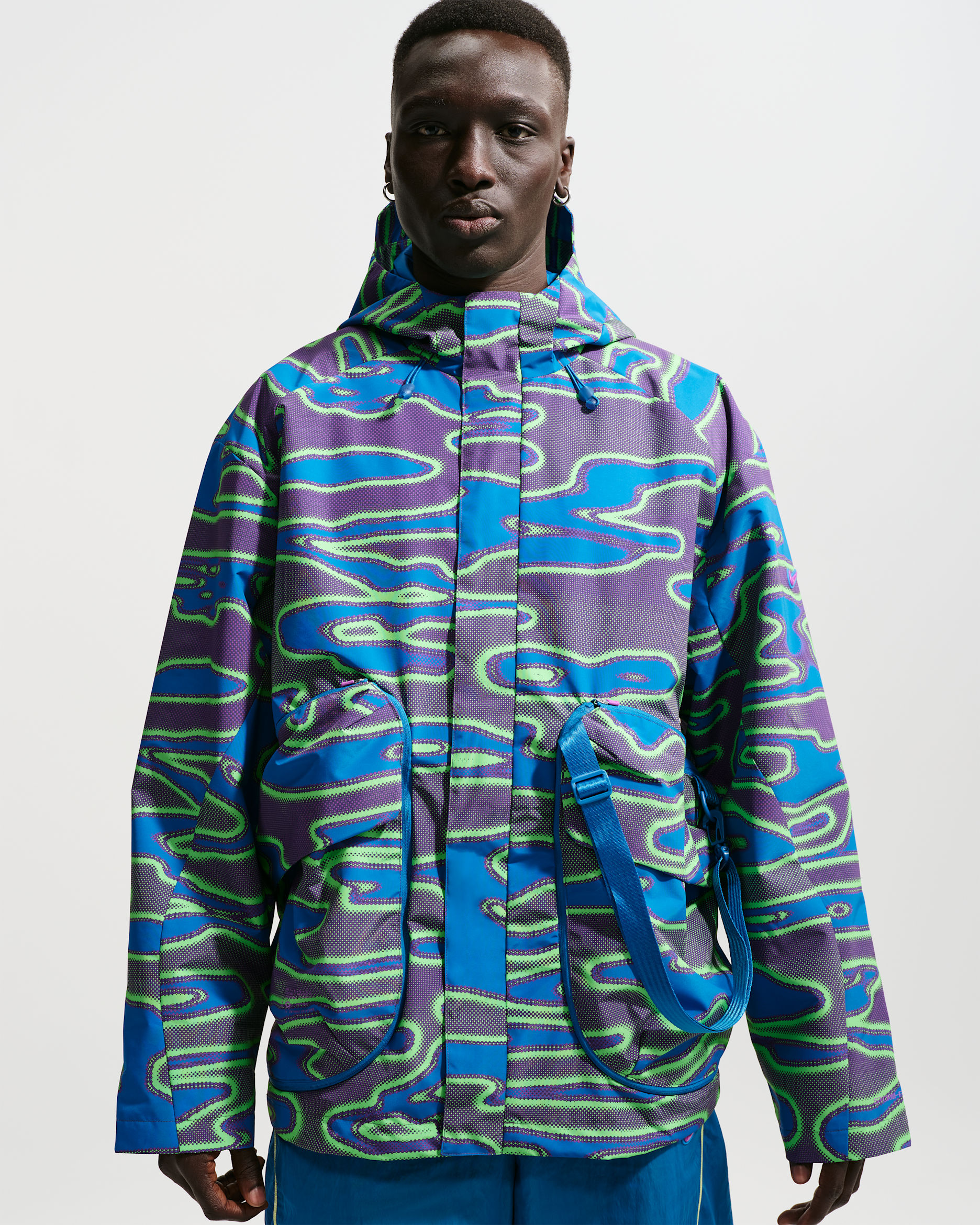 Nike Project F.R.O.G. Men's Storm-FIT Hooded Jacket - Vivid Purple/Brilliant Blue/Vivid Purple