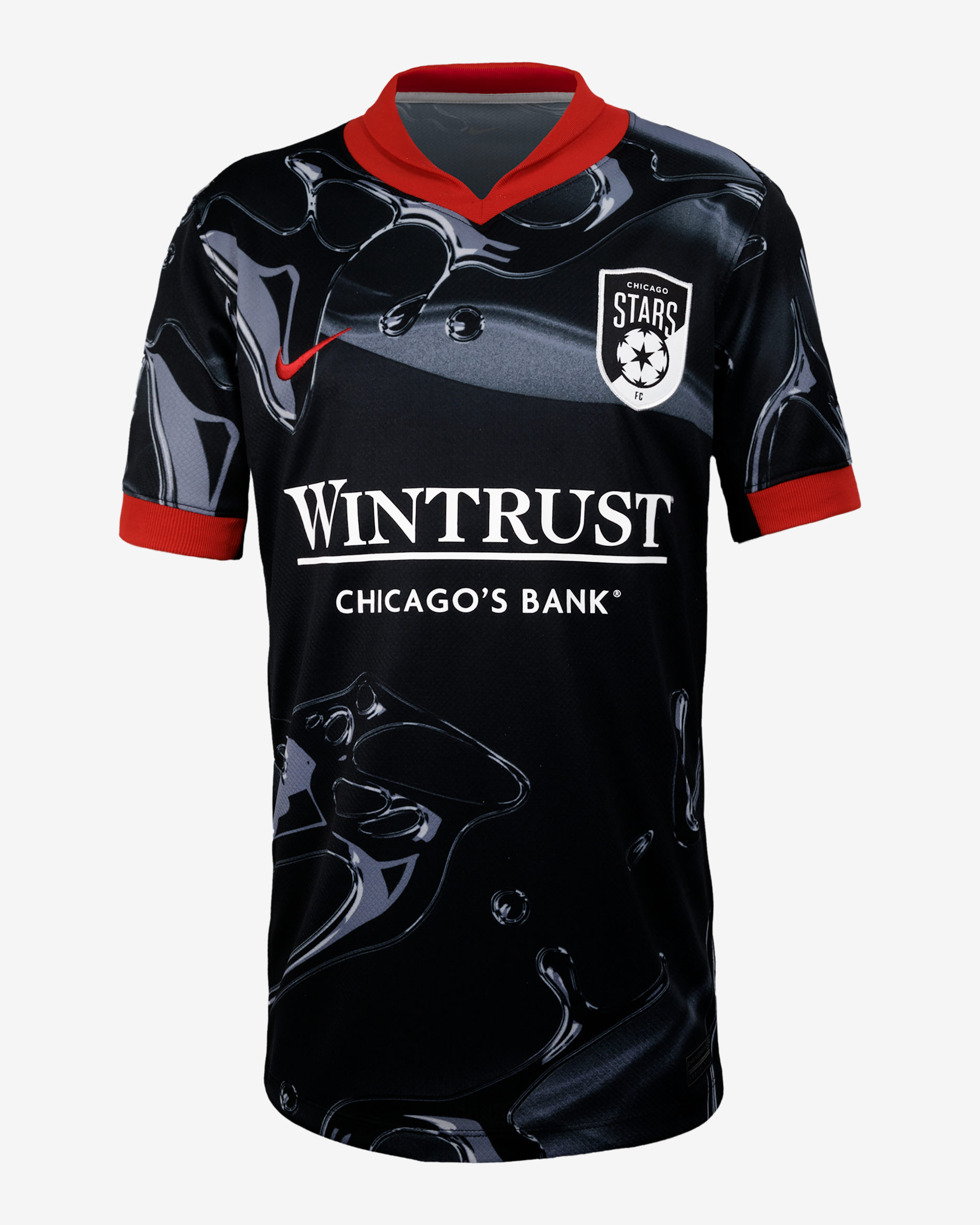 Mallory Swanson Chicago Stars FC 2025 Stadium Away Big Kids' Nike Dri-FIT NWSL Replica Jersey - Black
