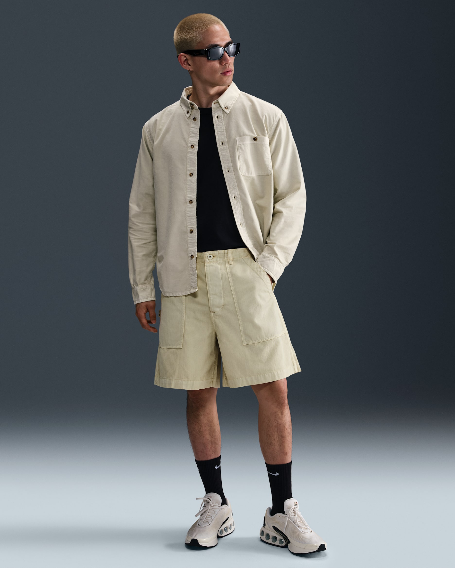 ナイキ ライフ メンズ ファティーグ ショートパンツ - ライトカーキ/ライトカーキ