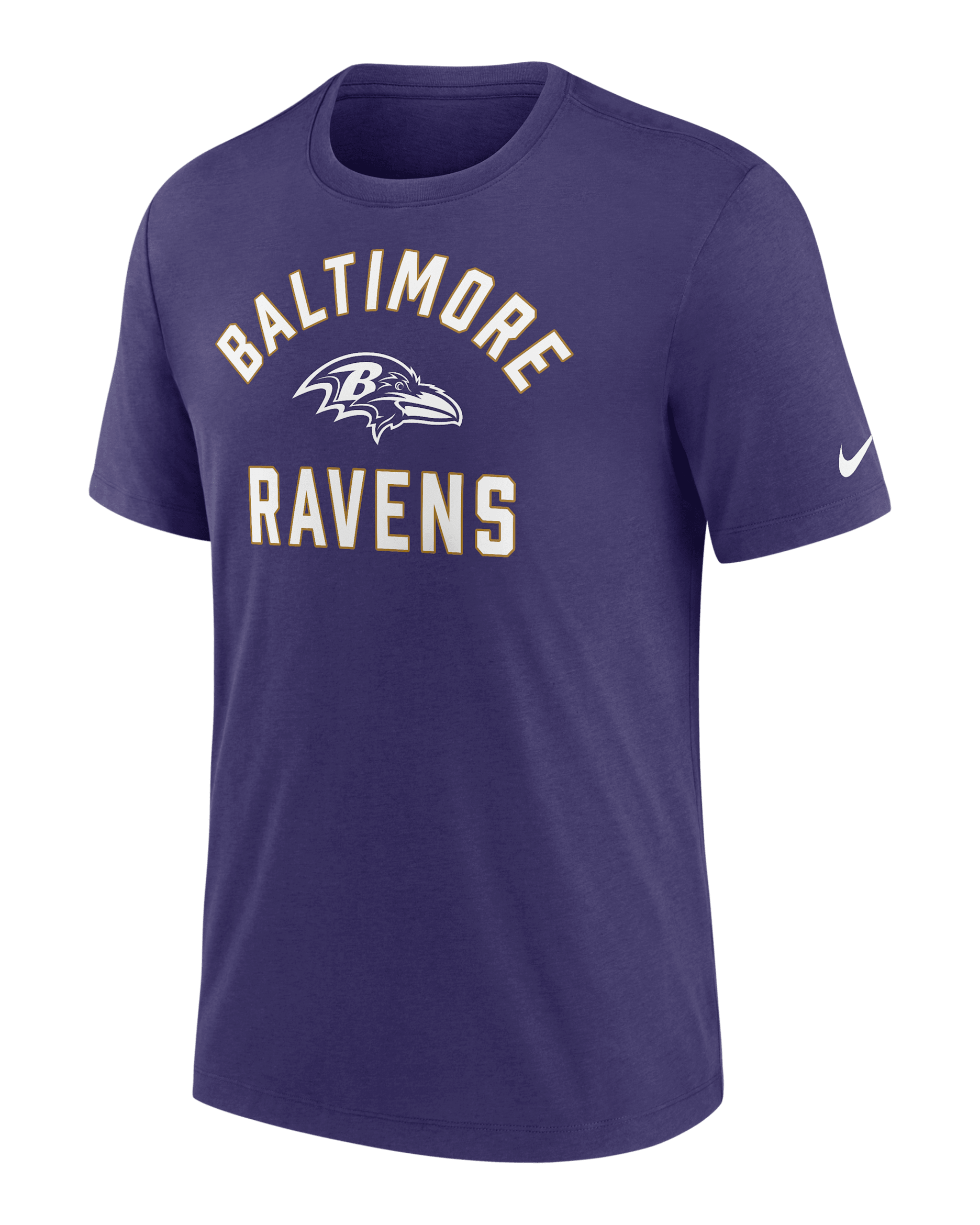 Baltimore Ravens Favorable Timeline Men's Nike NFL T-Shirt - Purple