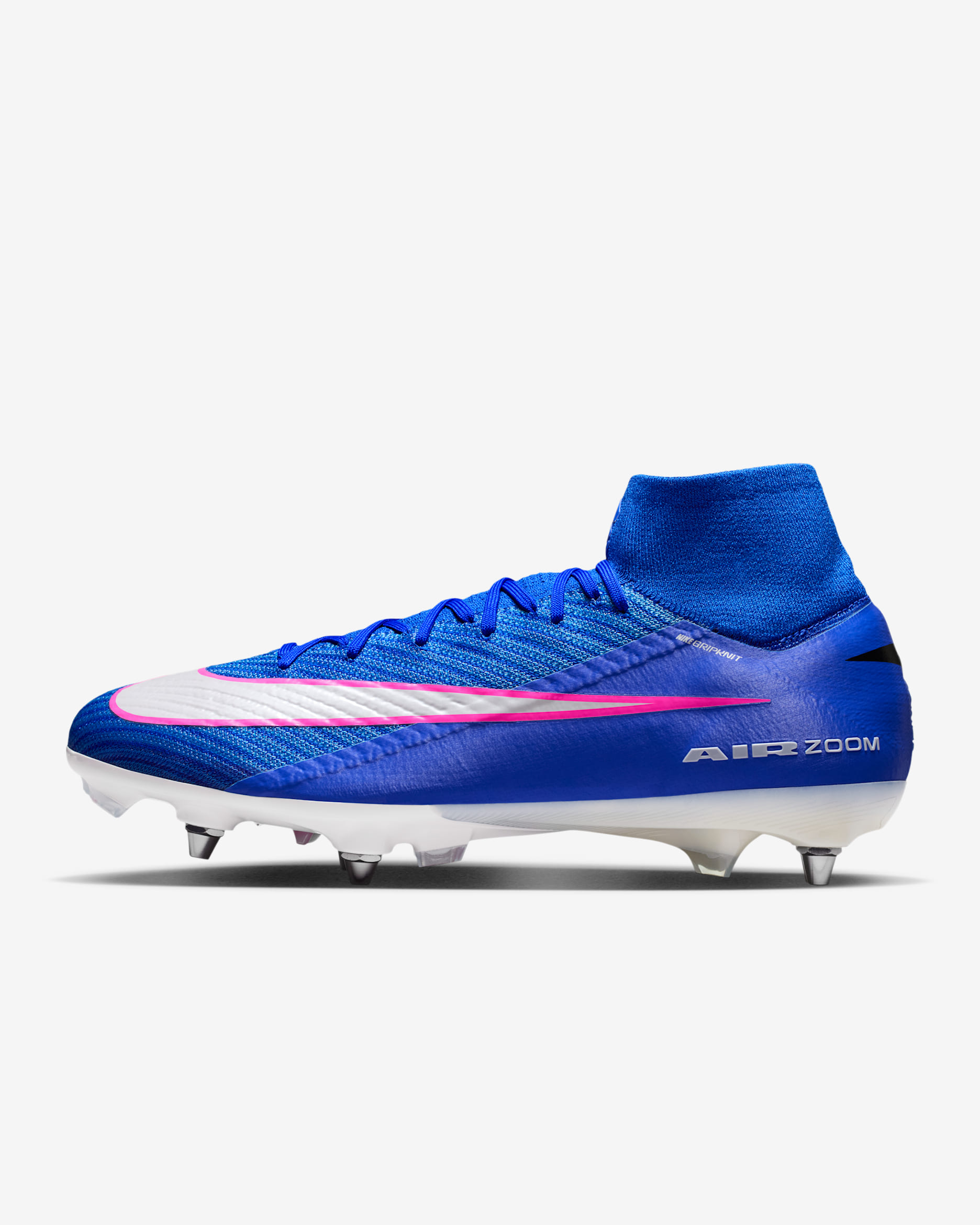 Nike Mercurial Superfly 10 Elite Soft-Ground High-Top Football Boot - Racer Blue/White