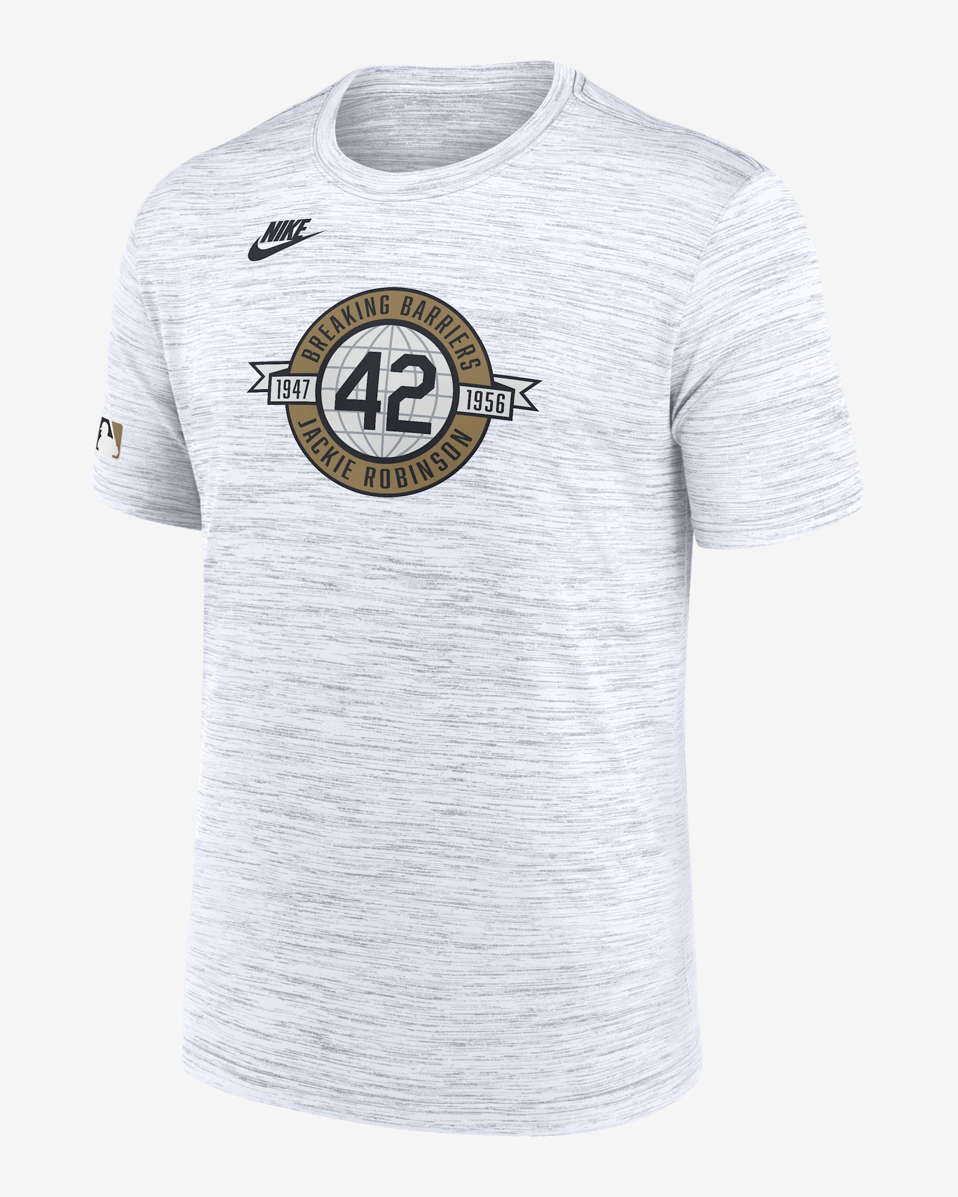 Brooklyn Dodgers 2026 Jackie Robinson Day Velocity Men's Nike Dri-FIT MLB T-Shirt - White