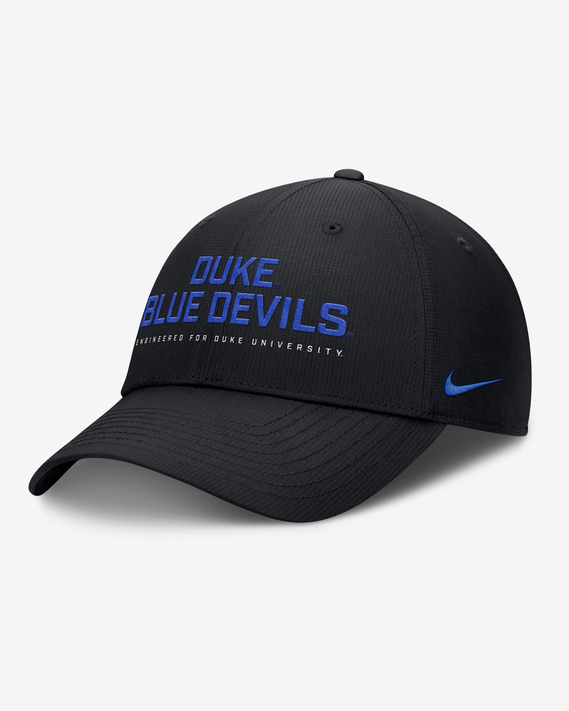 Gorra universitaria Nike Dri-FIT ajustable para hombre Duke On-Field Club Gameday - Negro