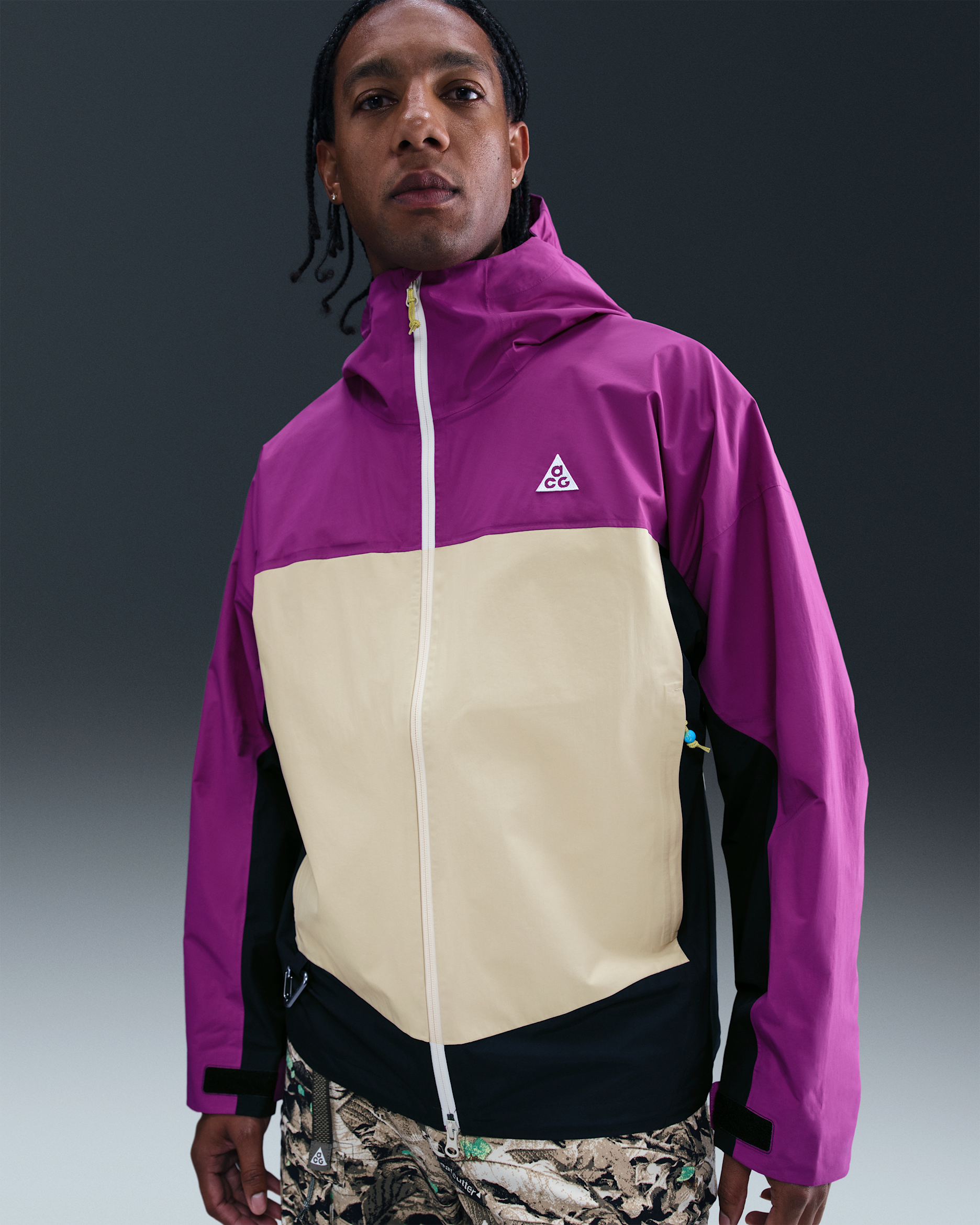 Chamarra para la lluvia Storm-FIT ADV para hombre Nike ACG "Morpho" - Baya resaltado/Negro/Blanco cumbre