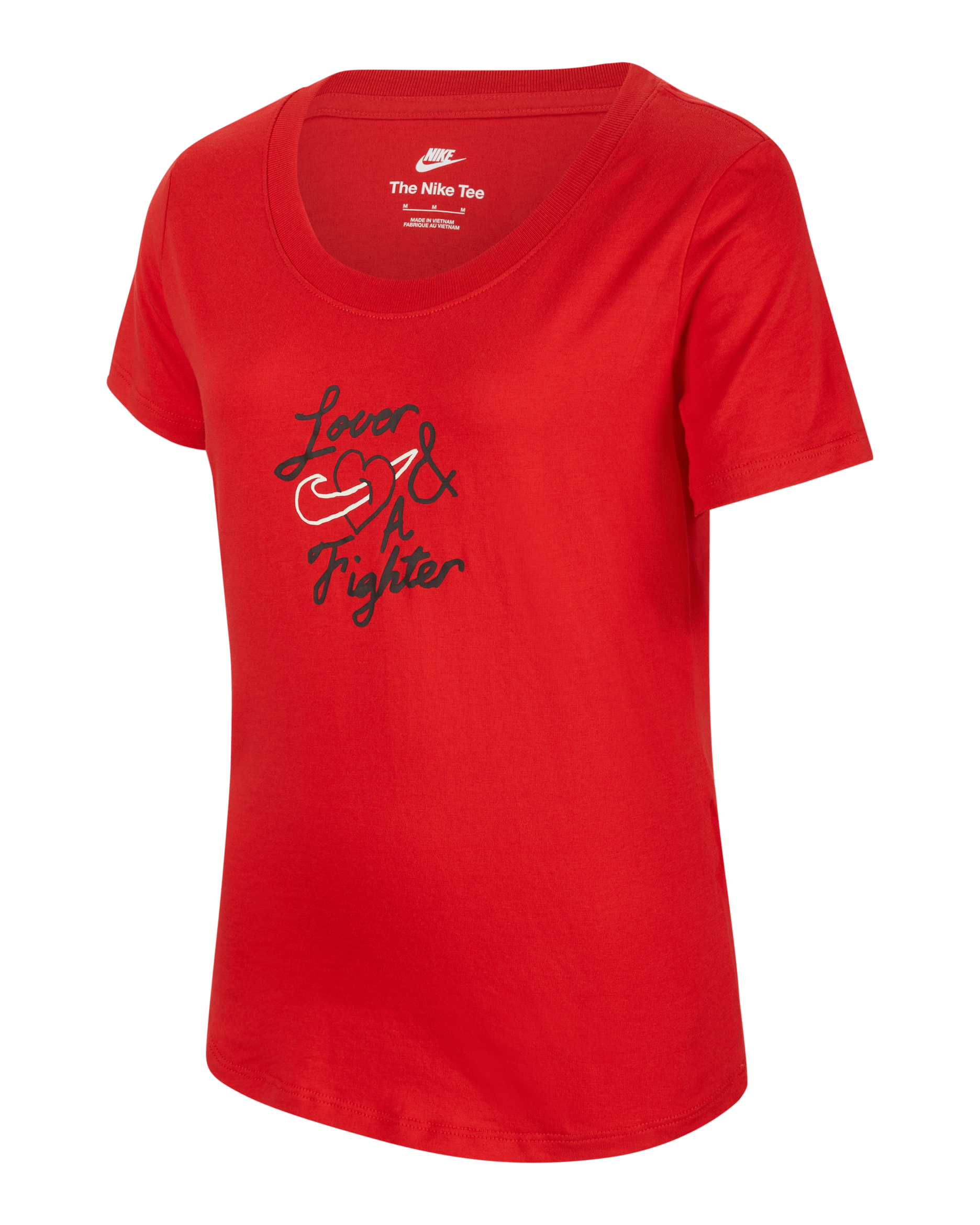 Nike Sportswear Older Kids' (Girls') Scoop-Neck T-Shirt - University Red