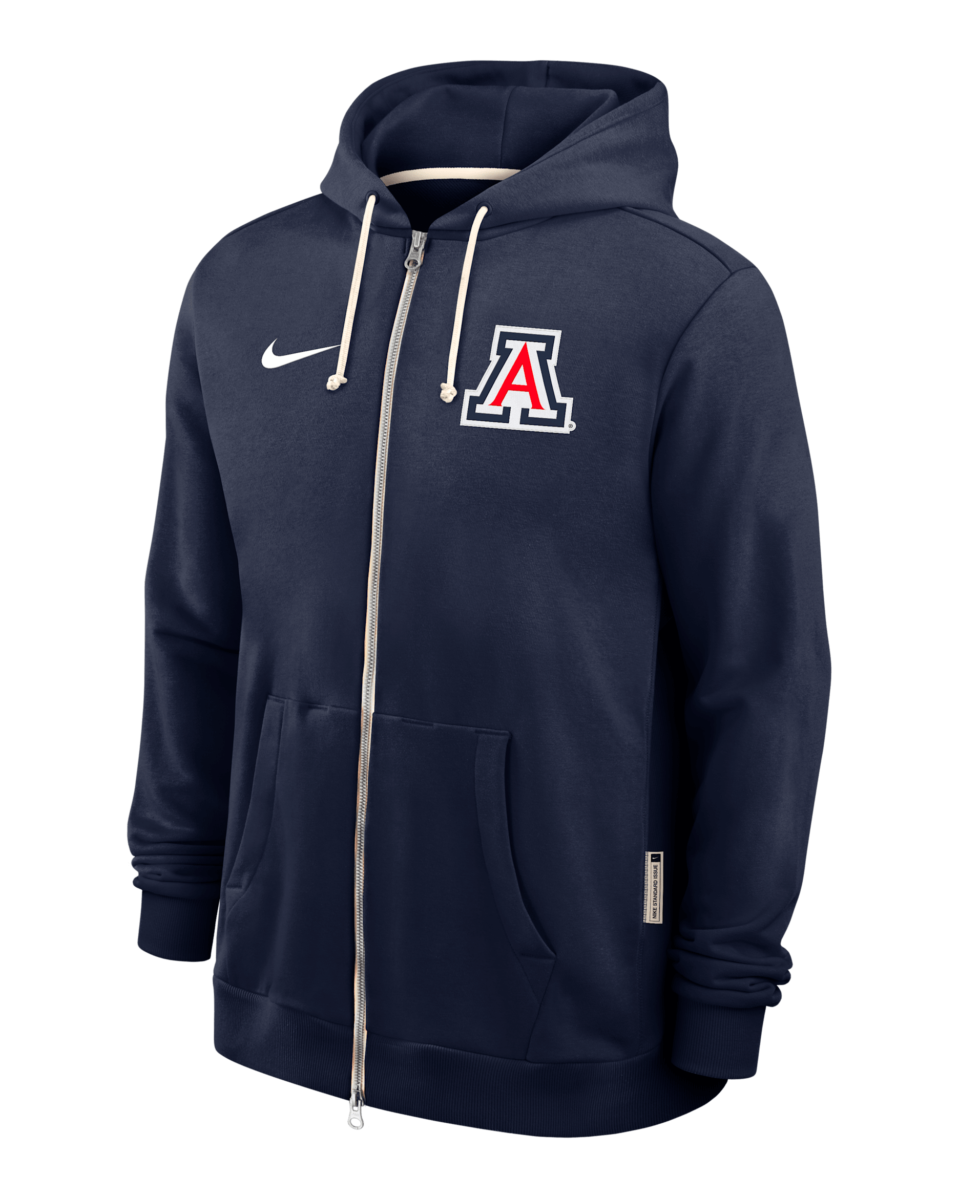 Arizona Sideline Men's Nike Dri-FIT College Full-Zip Hoodie - Navy