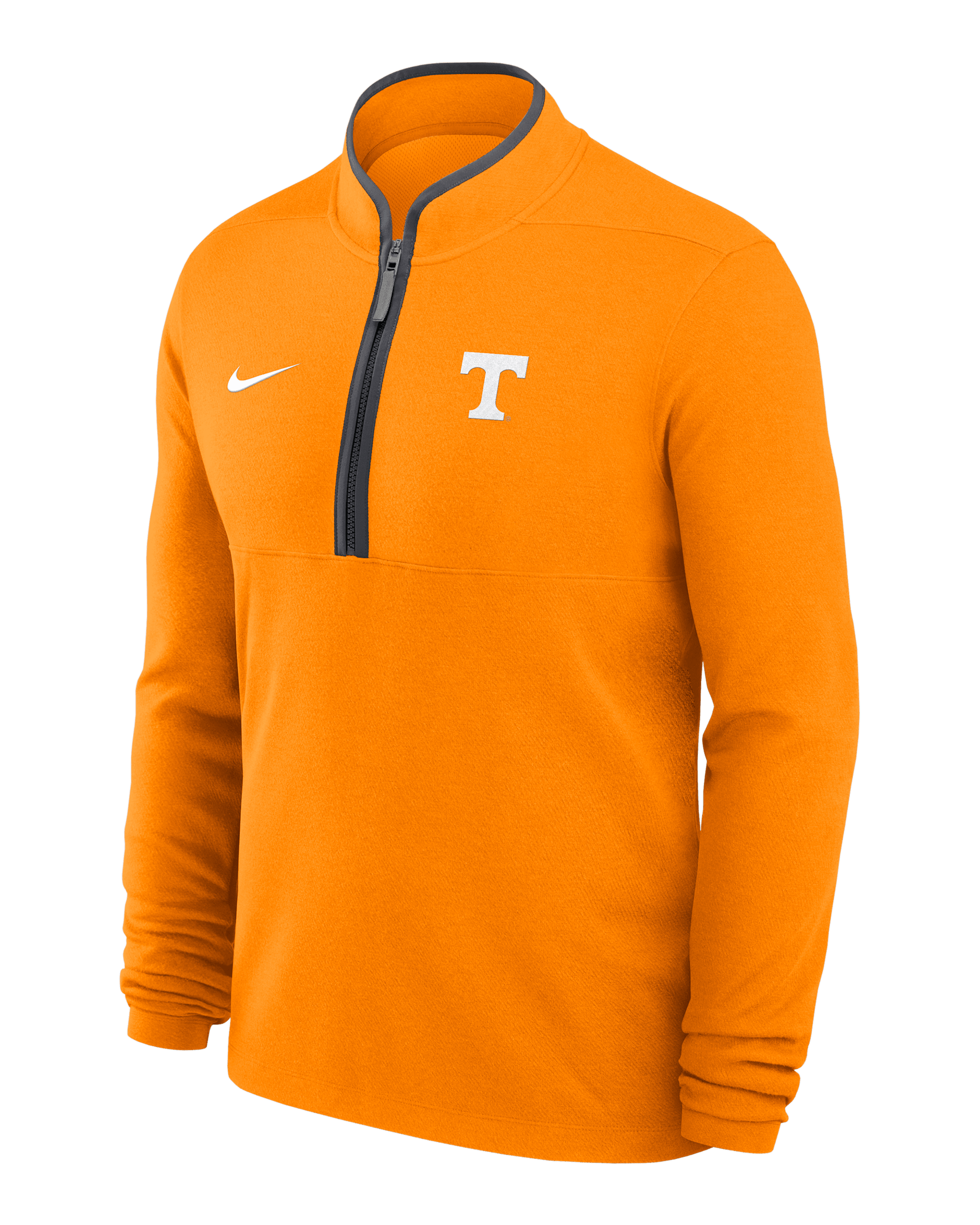 Playera de manga larga universitaria Nike Dri-FIT de medio cierre para hombre Tennessee Victory - Naranja