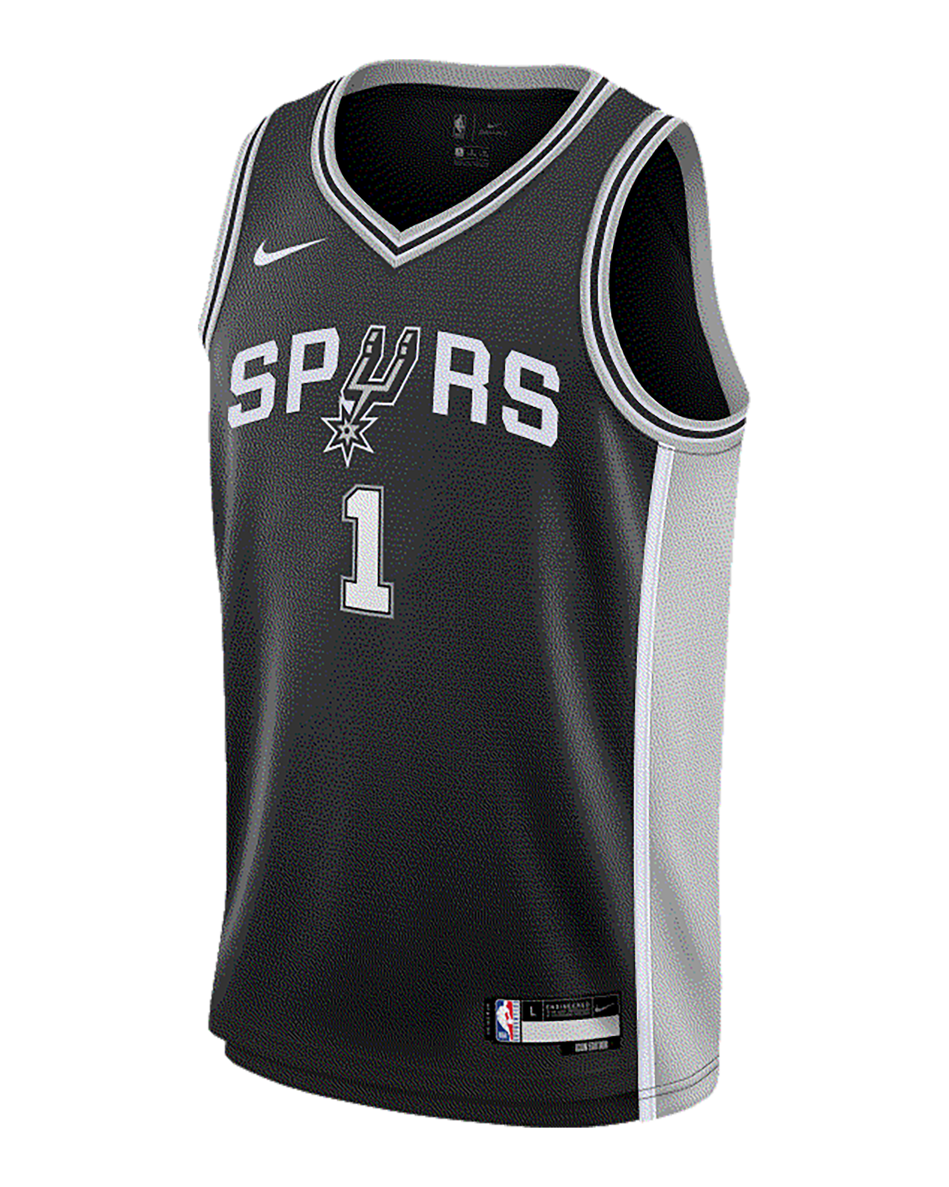 Victor Wembanyama San Antonio Spurs 2023/24 Icon Edition Big Kids' Nike NBA Swingman Jersey - Black