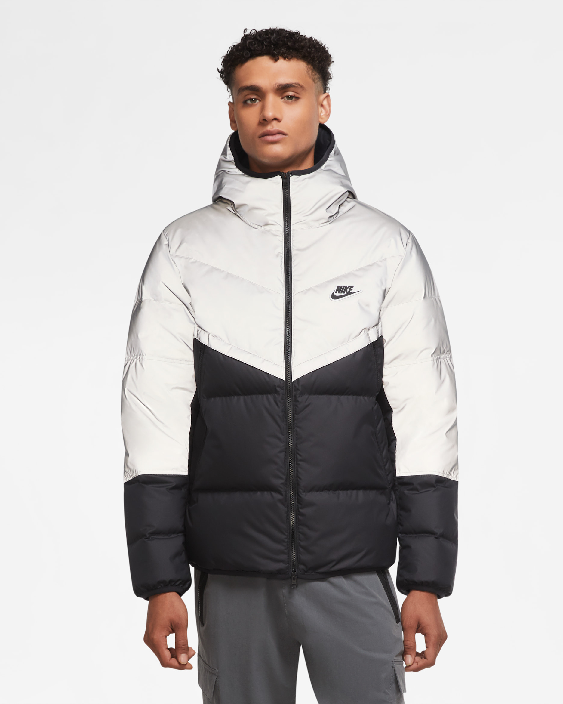 Nike Sportswear Down-Fill Windrunner Men's Shield Jacket - Black