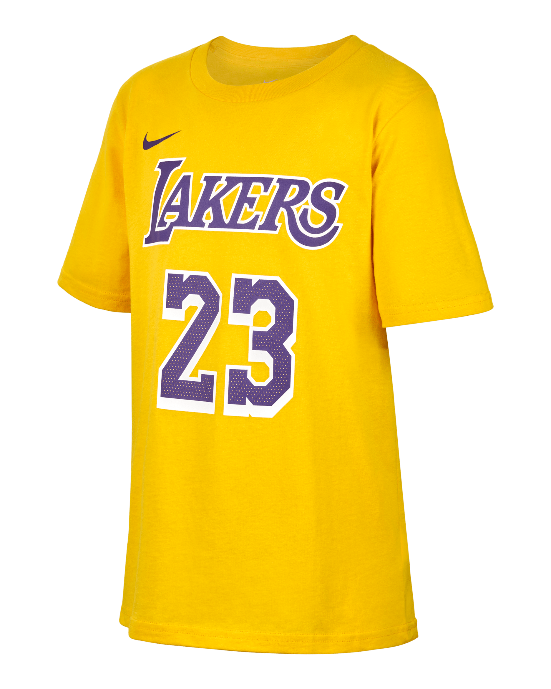LeBron James Los Angeles Lakers Nike NBA-T-Shirt für ältere Kinder (Jungen) - Amarillo
