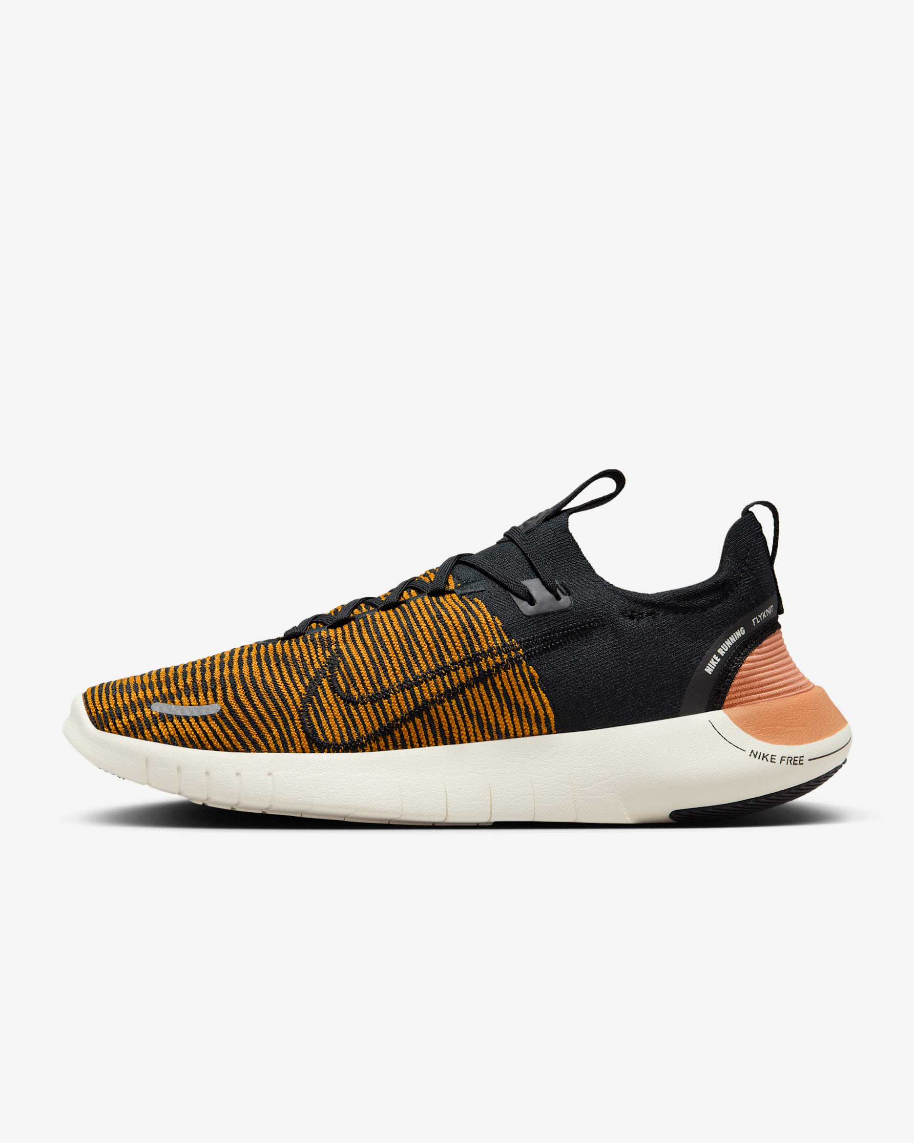 Nike Free RN NN Men's Road Running Shoes - Bronzine/Amber Brown/Sea Glass/Black