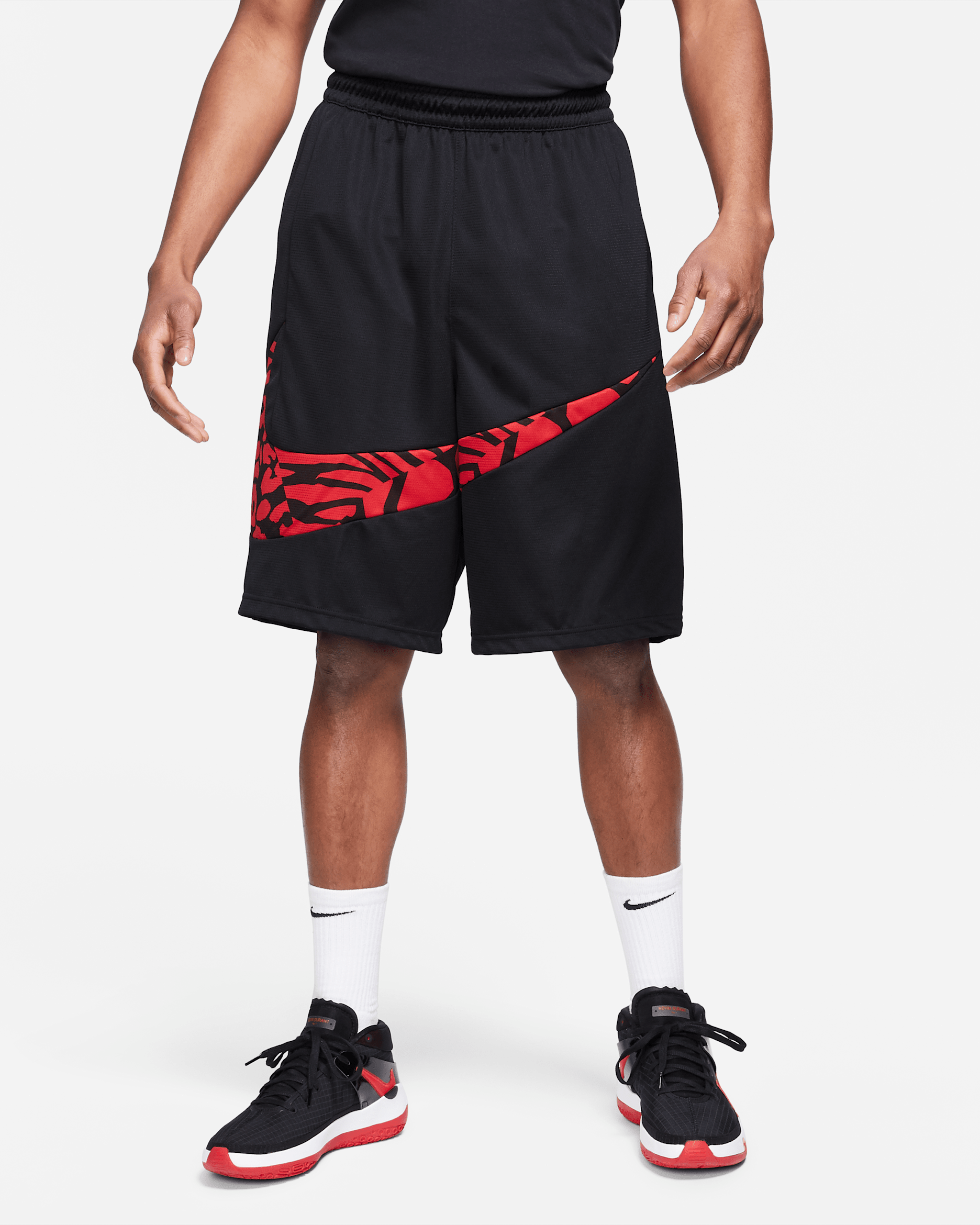 Nike Dri-FIT 2.0 Men's Basketball Printed Shorts - Black/University Red