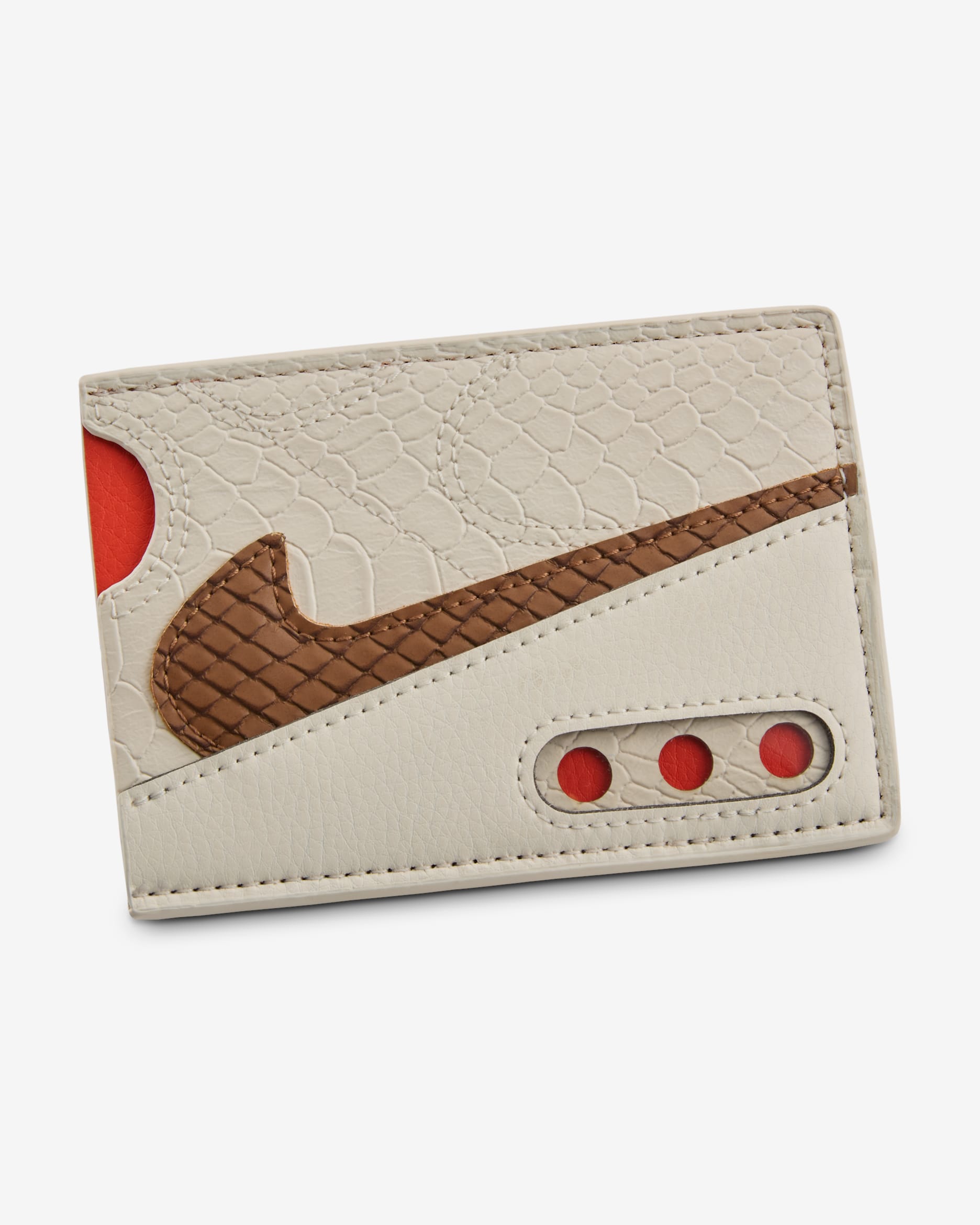 Nike Air Max 90 Card Wallet - Pale Ivory/Picante Red/Light British Tan
