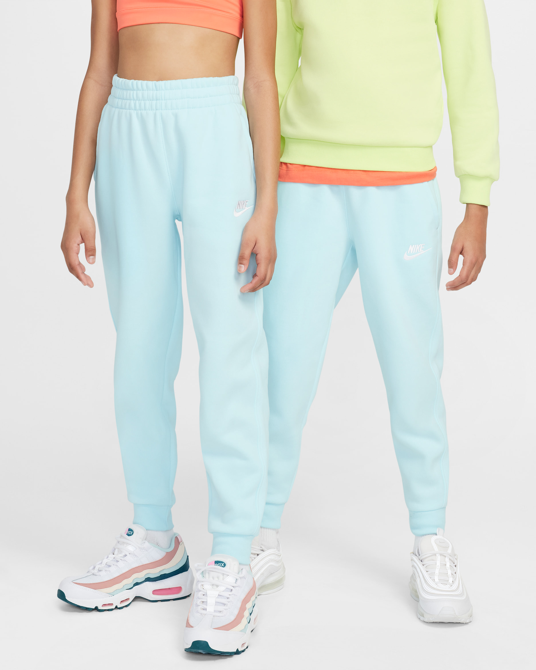 Nike Sportswear Club Fleece Big Kids' Joggers - Glacier Blue/White