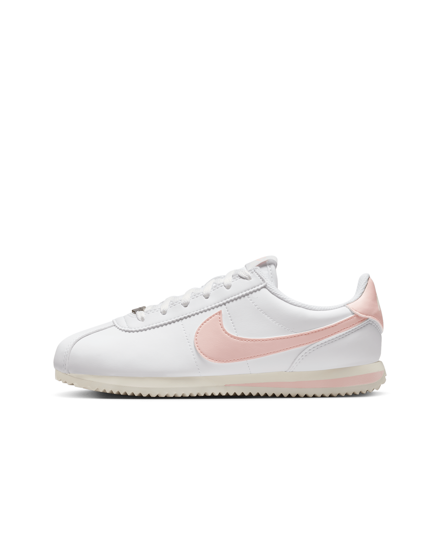 Nike Cortez Big Kids' Shoes - White/Sail/Echo Pink