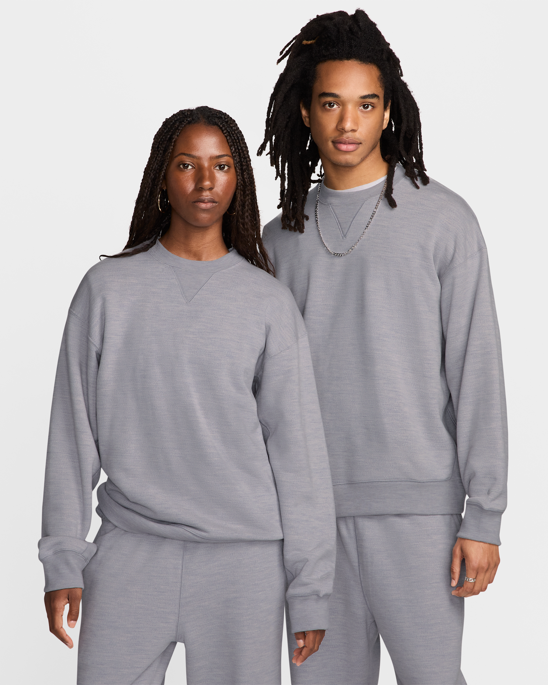 Nike Wool Classics Sudadera - Plata mate/Heather