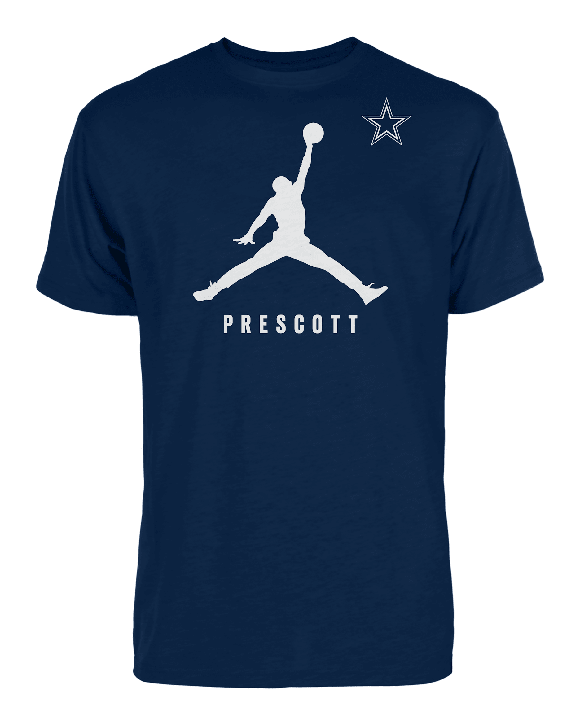 NFL Dallas Cowboys D4K (Dak Prescott) Men's T-Shirt - Navy