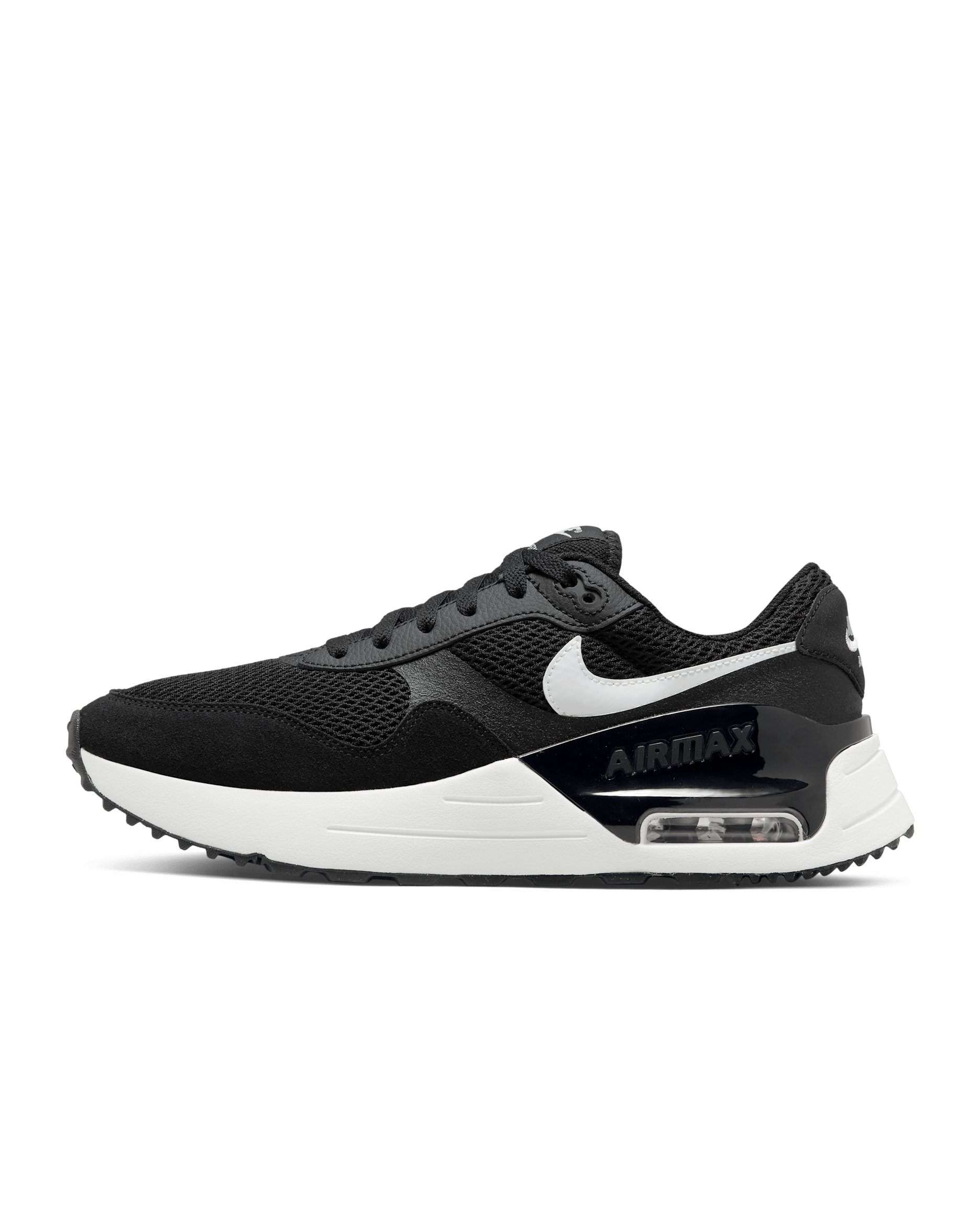 รองเท้าผู้ชาย Nike Air Max SYSTM - ดำ/Wolf Grey/ขาว