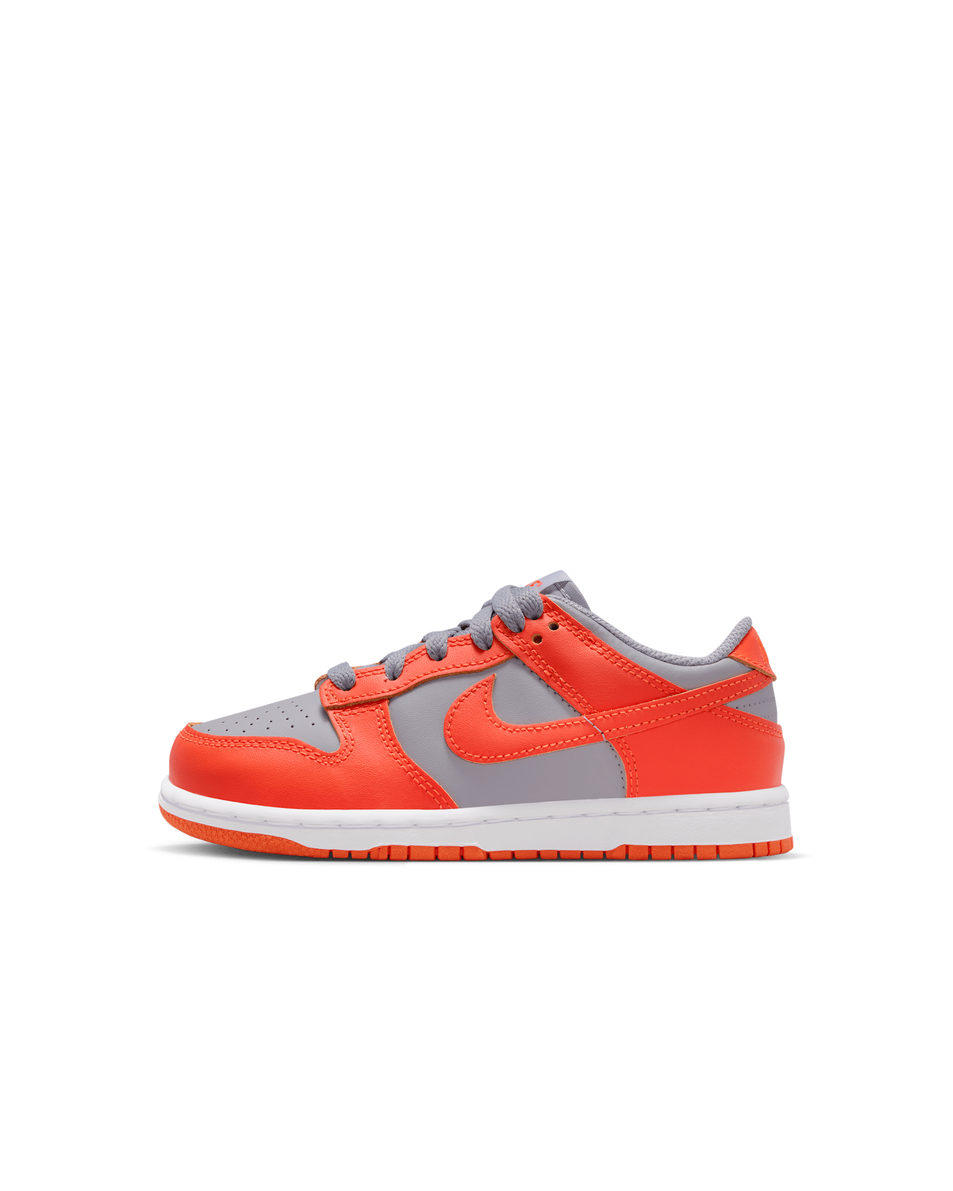 Nike Dunk Low Little Kids' Shoes - Cement Grey/Team Orange/White/Team Orange