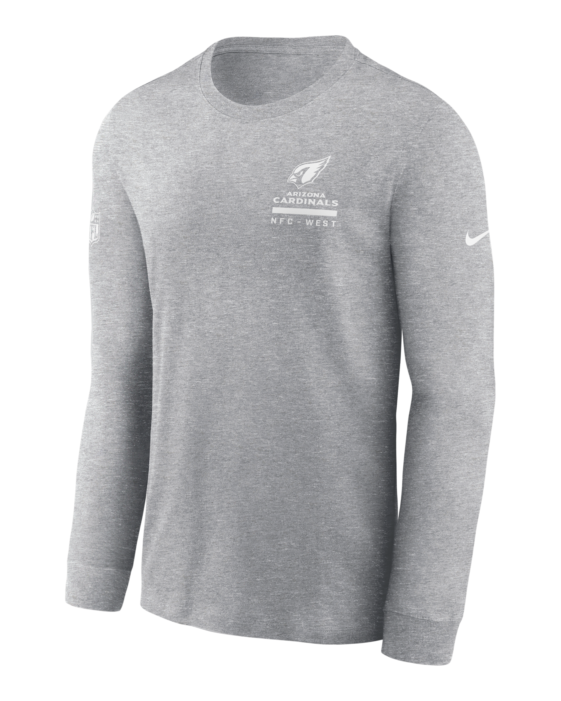 Arizona Cardinals Sideline Team Issue Men's Nike Dri-FIT NFL Long-Sleeve T-Shirt - Grey