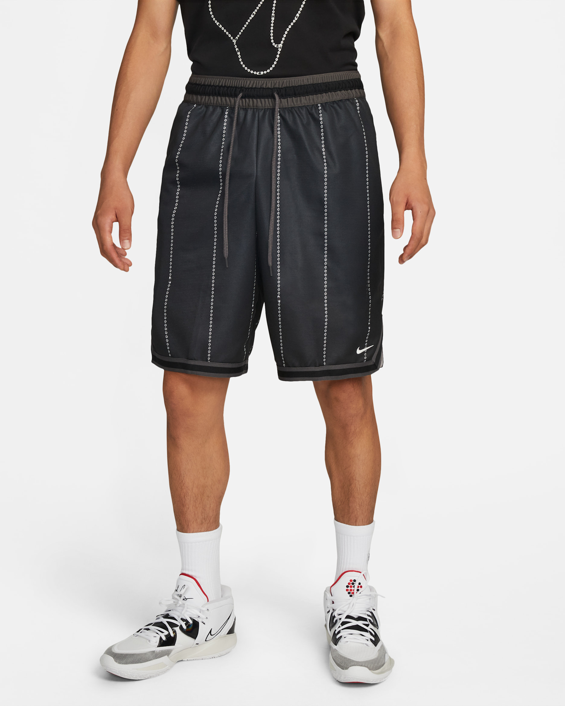 Nike Dri-FIT DNA Men's 10" (25cm approx.) Basketball Shorts - Black/Medium Ash/Summit White