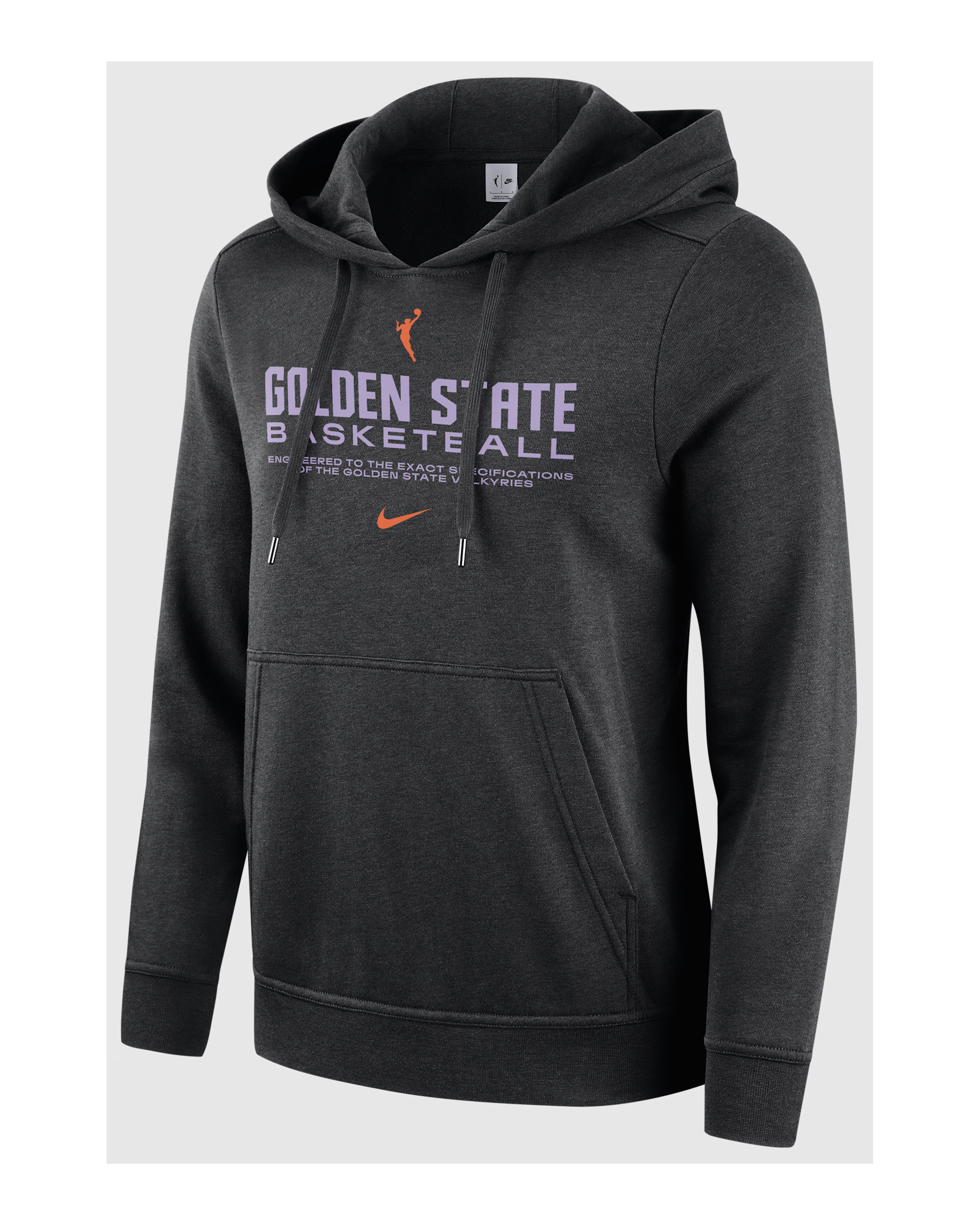 Sudadera con gorro sin cierre Nike de la WNBA para mujer Golden State Valkyries Club - Negro