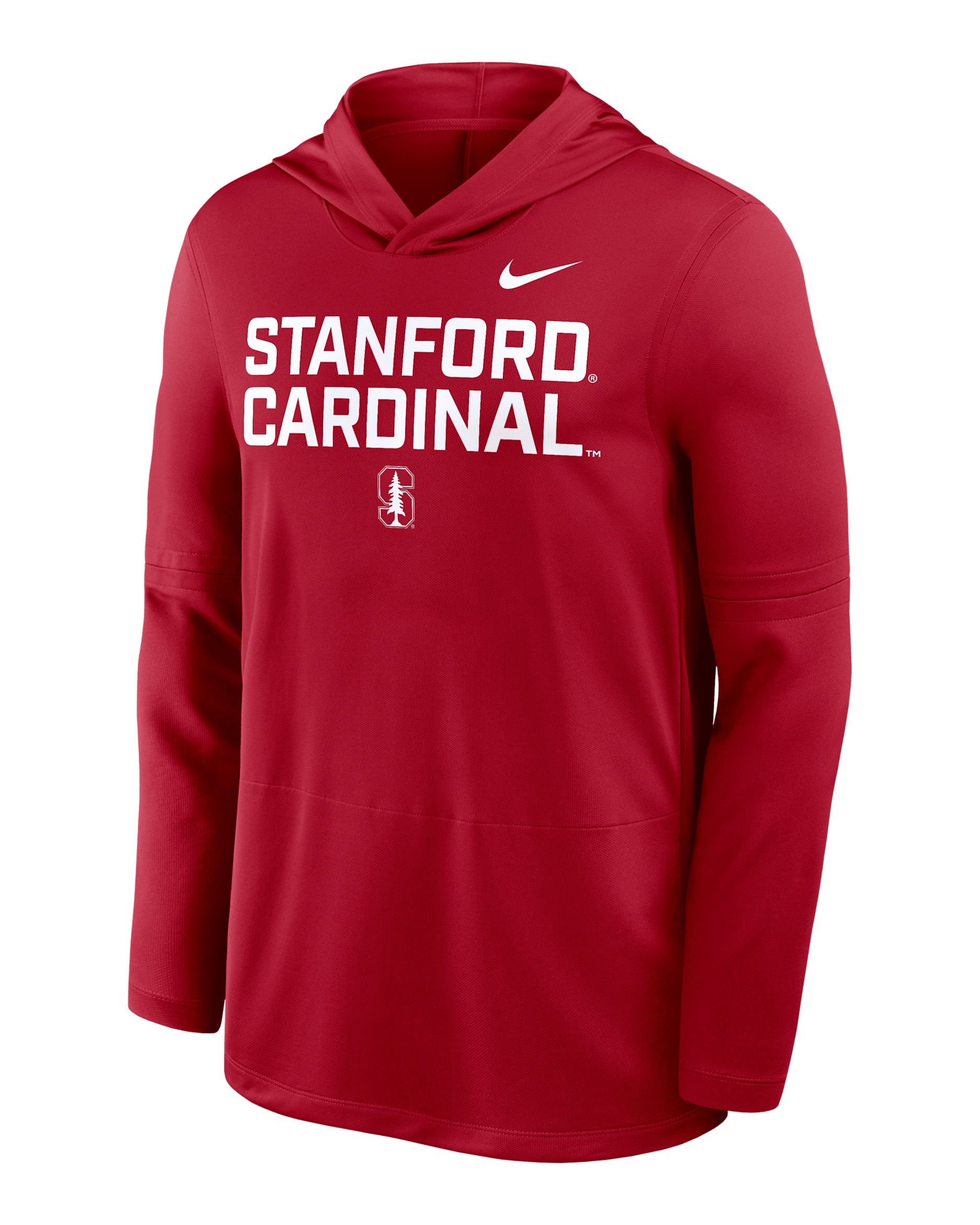 Stanford Sideline Men's Nike Dri-FIT College Long-Sleeve Hooded Top - Crimson