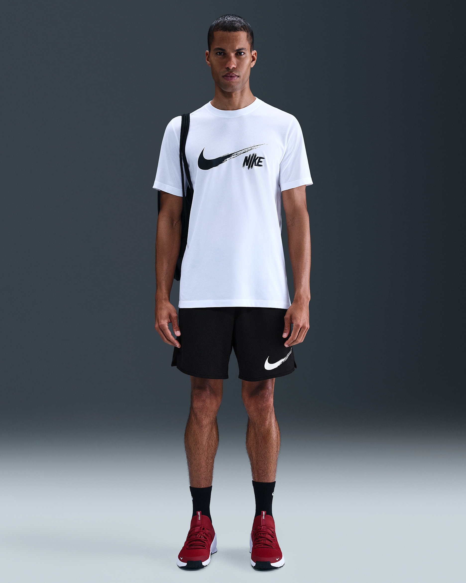 Nike Totality Men's Dri-FIT 18cm (approx.) Unlined Versatile Shorts - Black/White