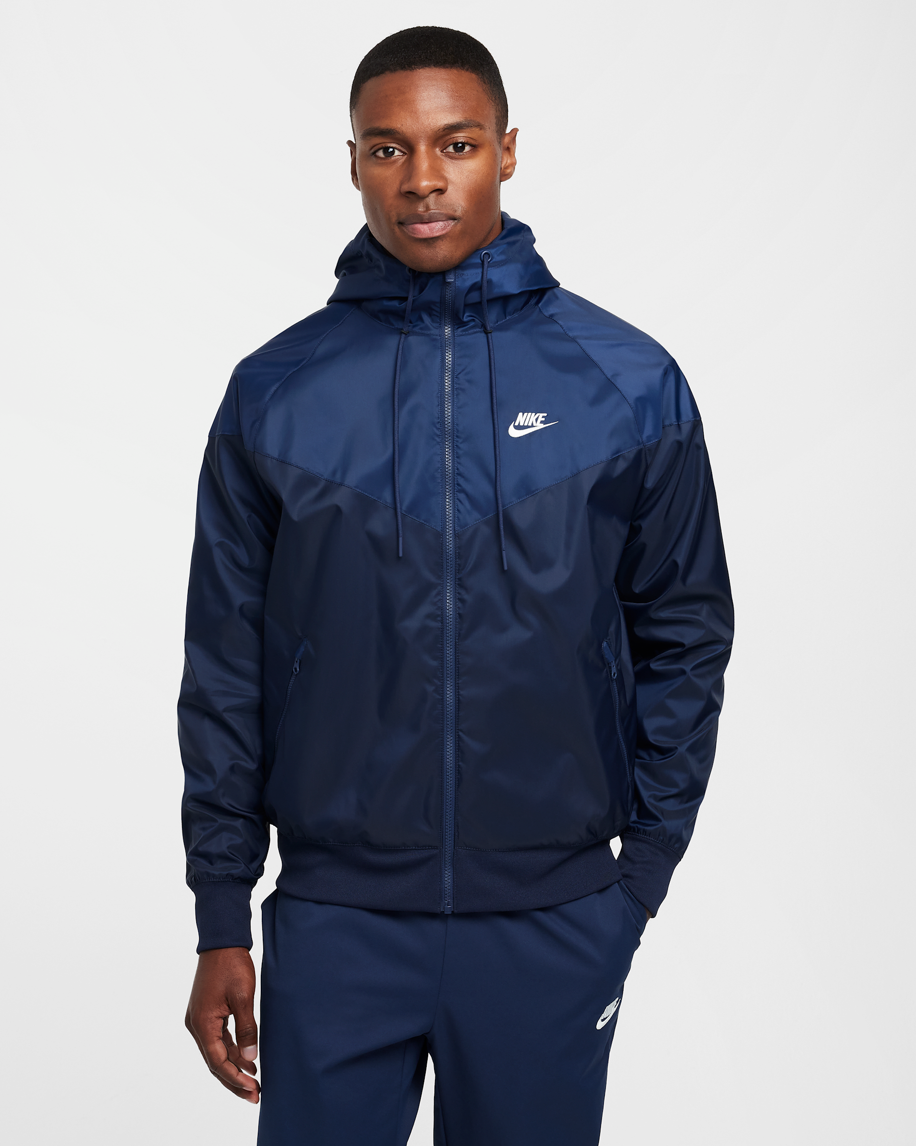 Nike Sportswear Windrunner 男款連帽外套 - Obsidian/Midnight Navy/Sail