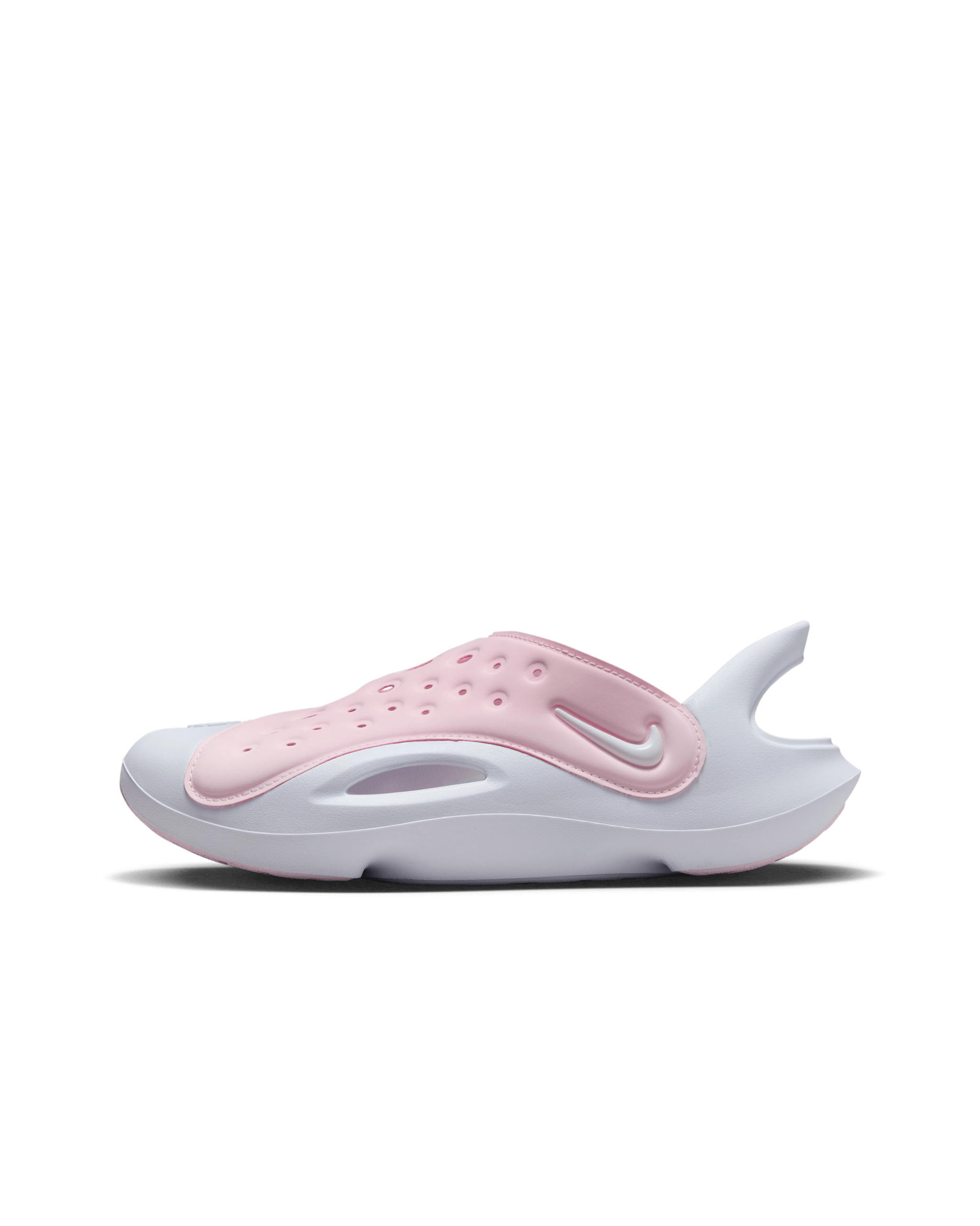 Nike Aqua Swoosh Older Kids' Sandals - Pink Foam/White