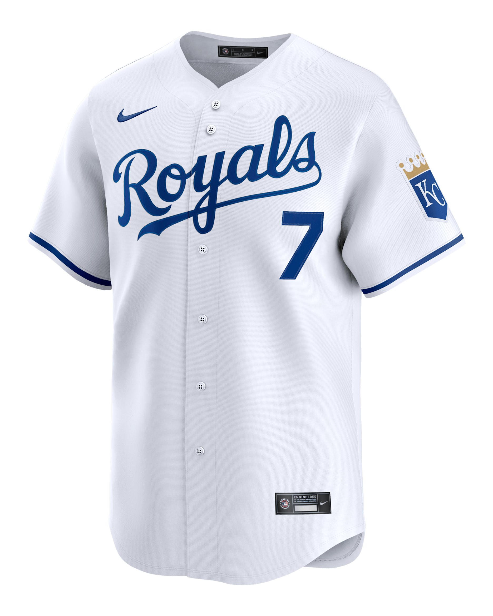 Bobby Witt Jr. Kansas City Royals Men's Nike Dri-FIT ADV MLB Limited Jersey - White
