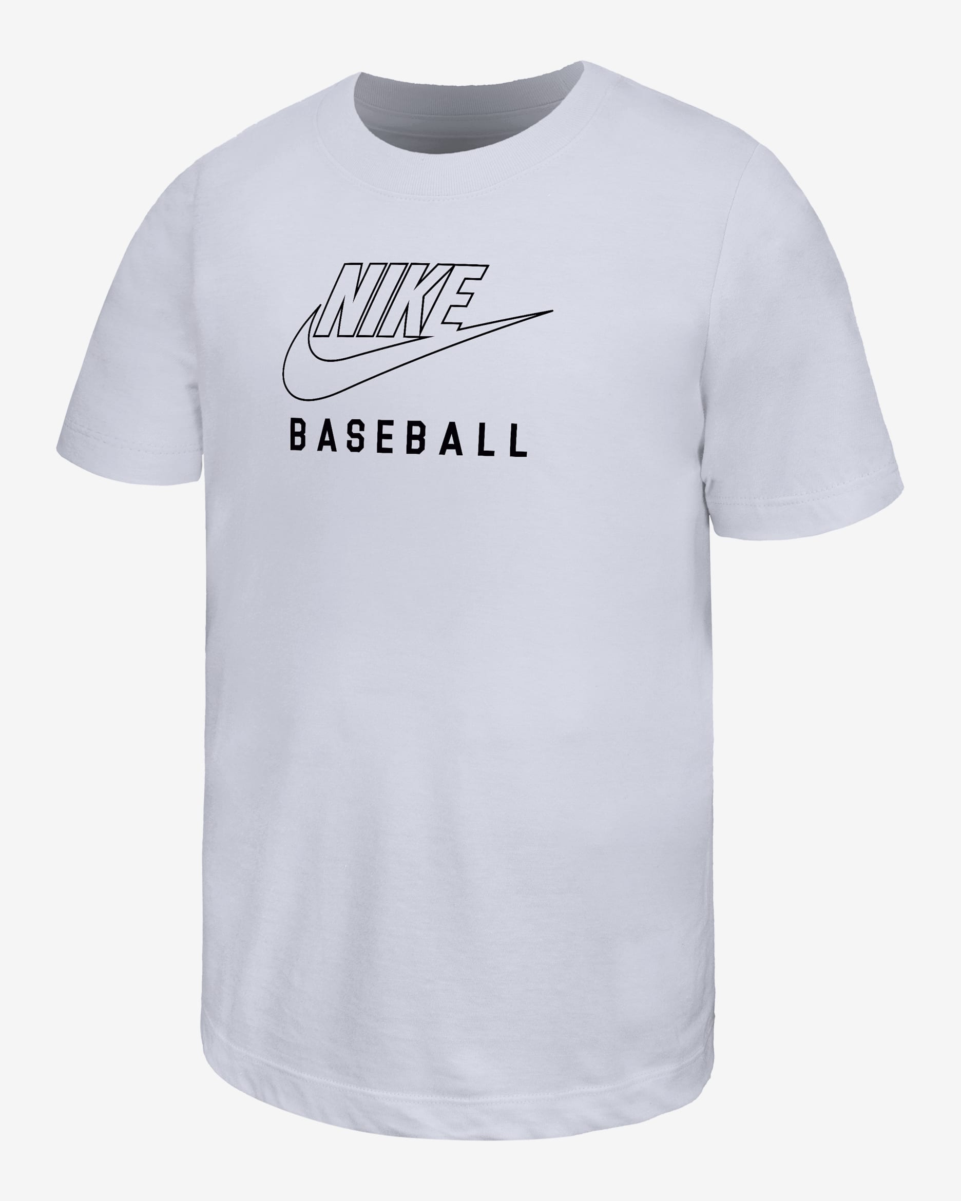 Nike Swoosh Big Kids' Baseball T-Shirt - White