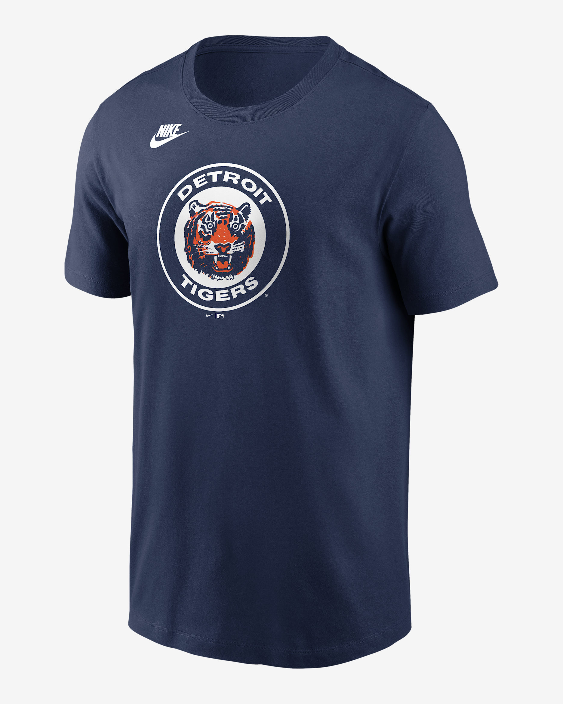 Detroit Tigers Cooperstown Team Logo Men's Nike MLB T-Shirt - Navy