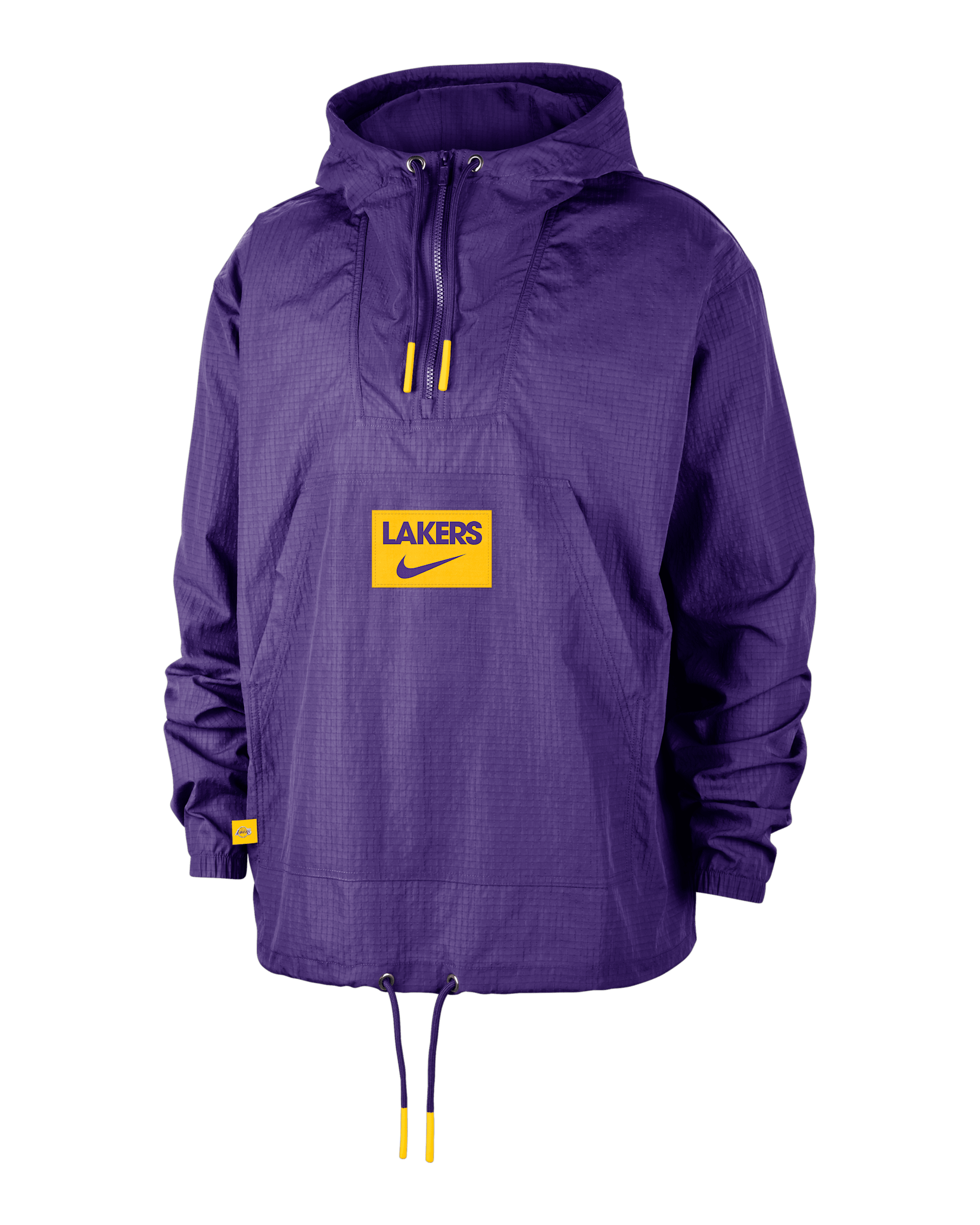 Los Angeles Lakers Club Courtside Men's Nike NBA Anorak - Field Purple/Amarillo/Amarillo