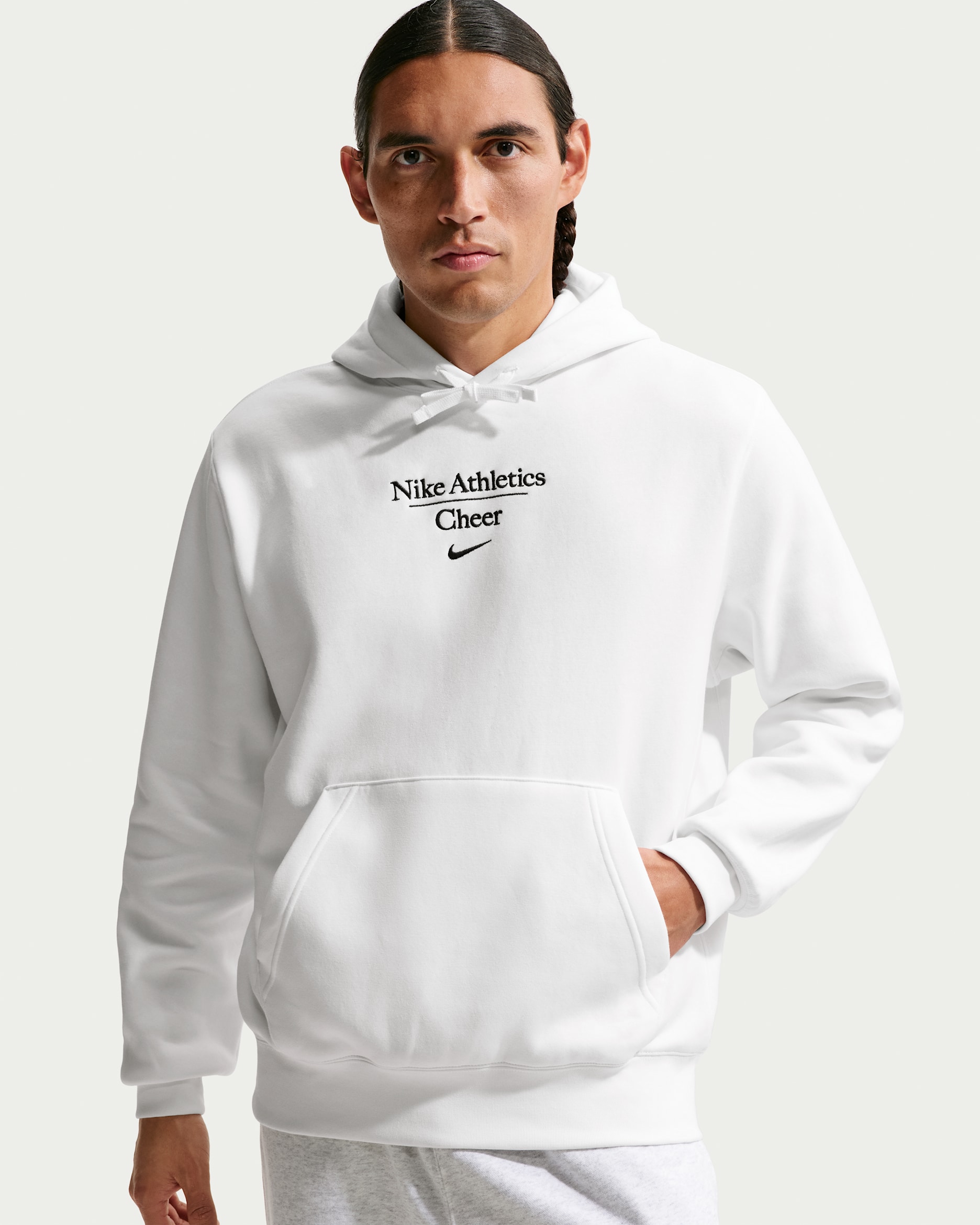 Sudadera con gorro sin cierre Cheer para hombre Nike - Blanco