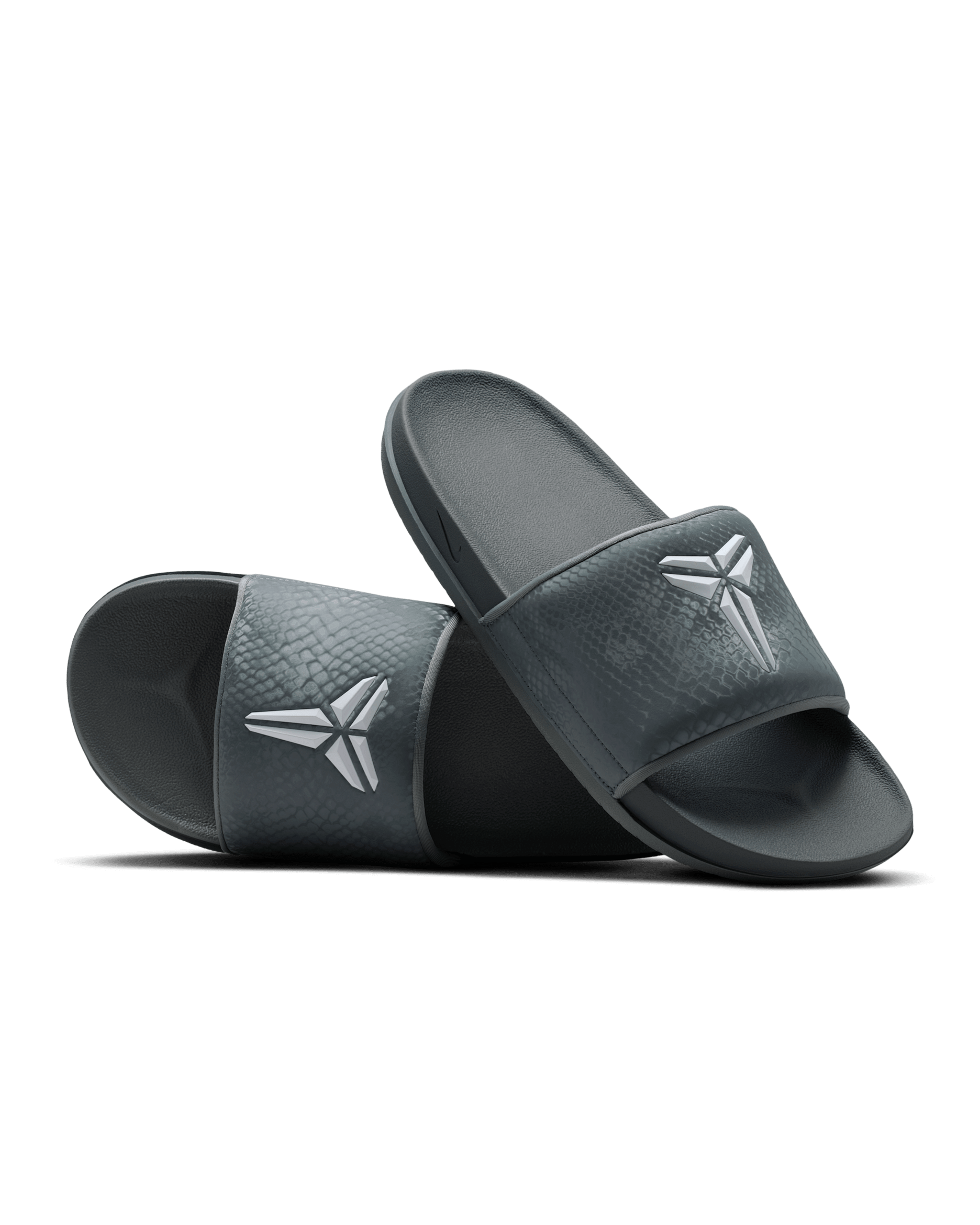 Kobe Offcourt Men's Slides - Cool Grey/White